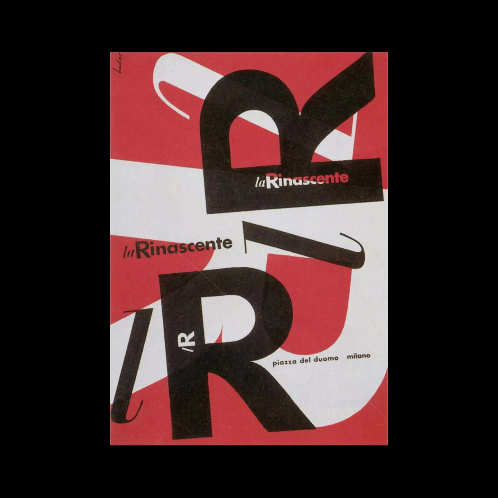 La Rinascente, Brochure, 1951. Designed by Max Huber. Scanned from Max Huber, Phaidon Press, 2006
