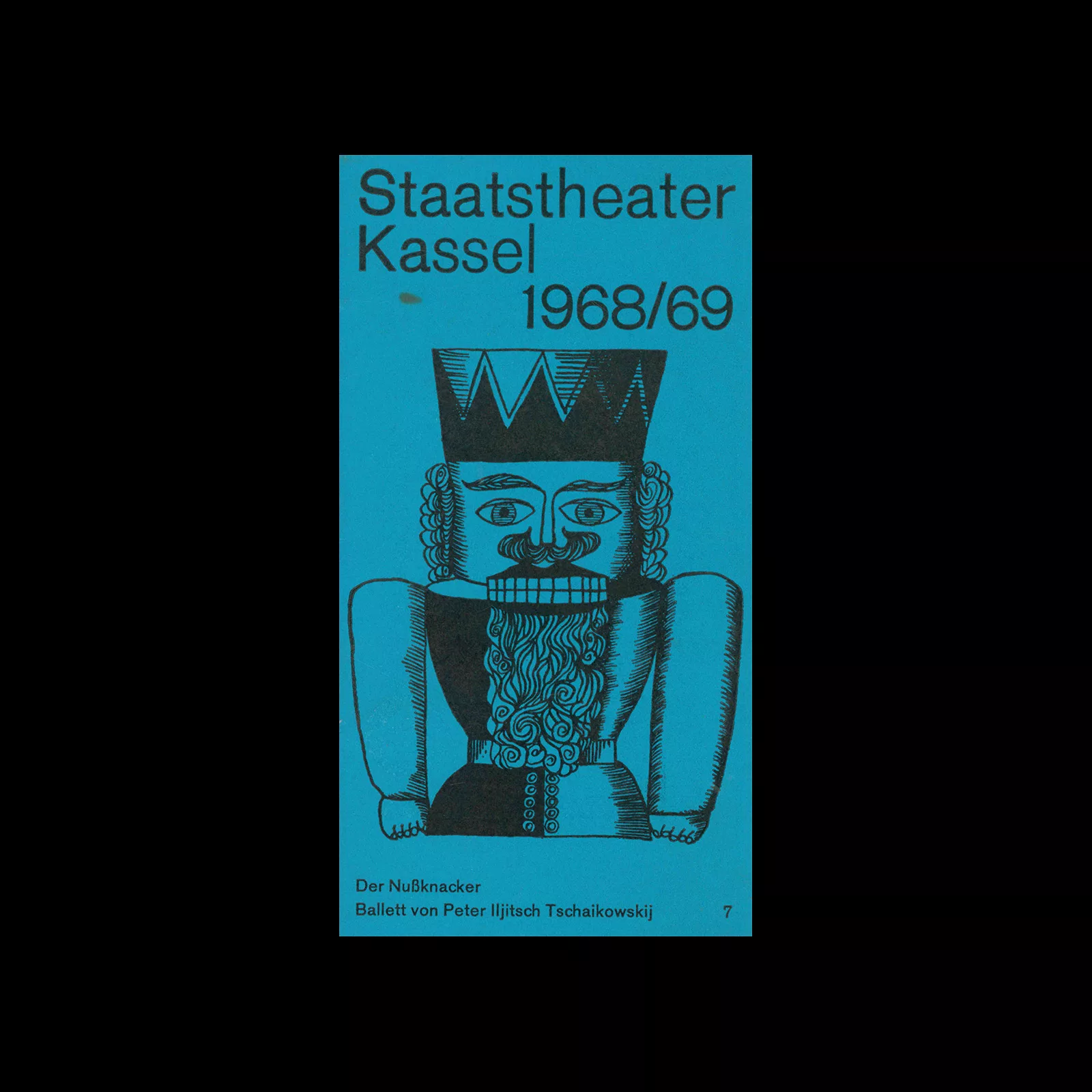 Staatstheater Kassel 1968/69. Programm Nr. 7, Der Nußknacker, 1968. Designed by Karl Oskar Blase