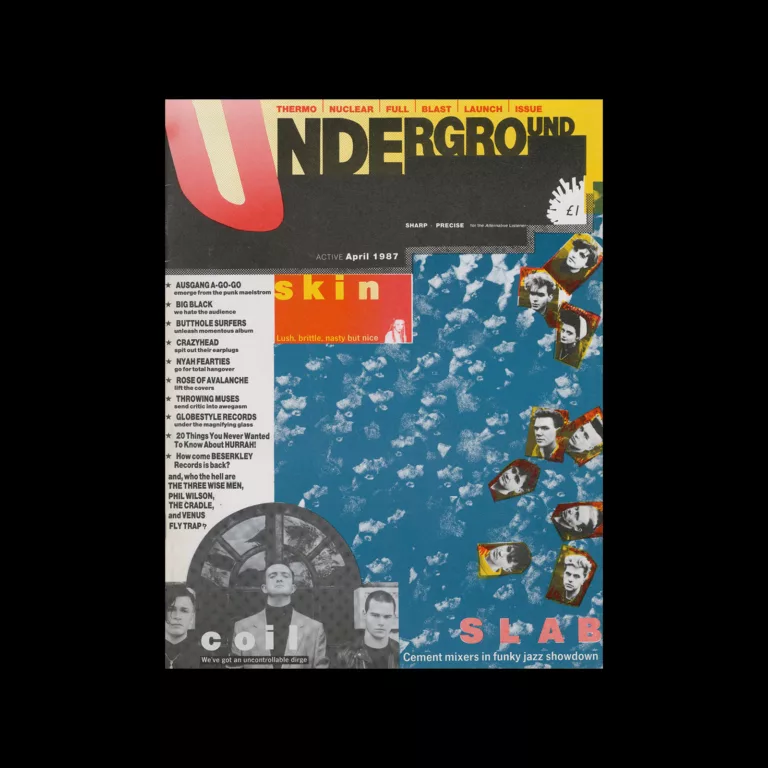 Underground, Issue 01, 1987. Designed by Rod Clark