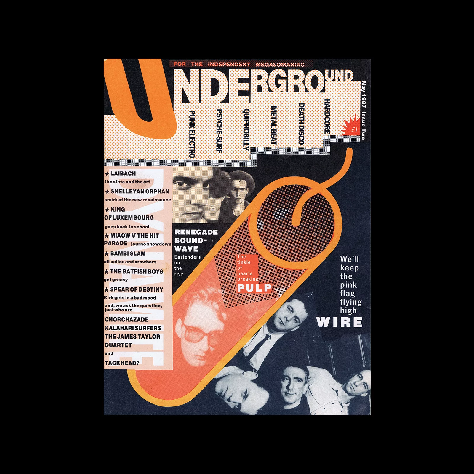 Underground, Issue 02, 1987. Designed by Rod Clark