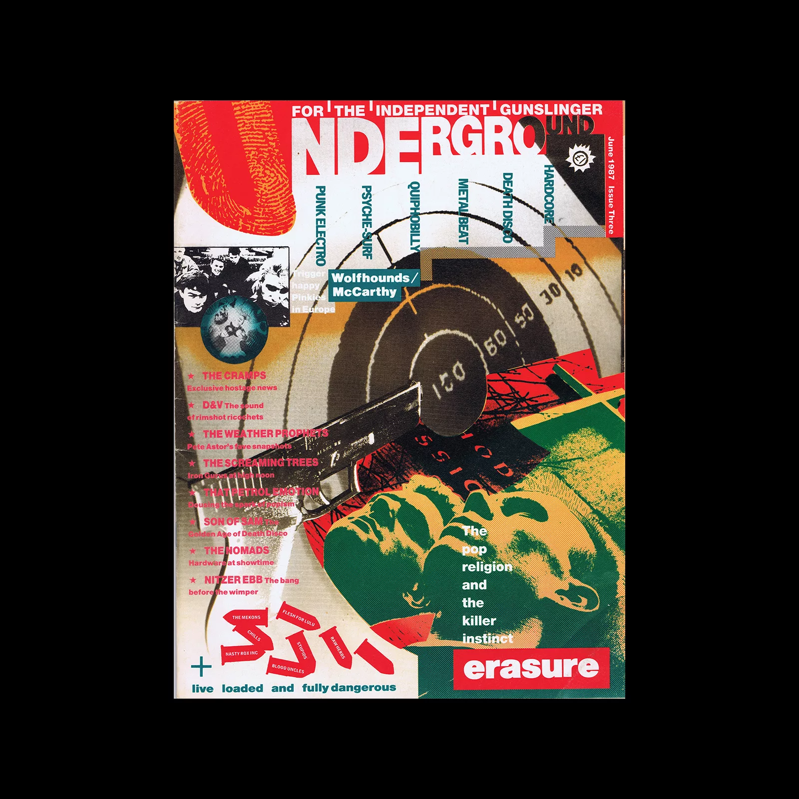 Underground, Issue 03, 1987. Designed by Rod Clark