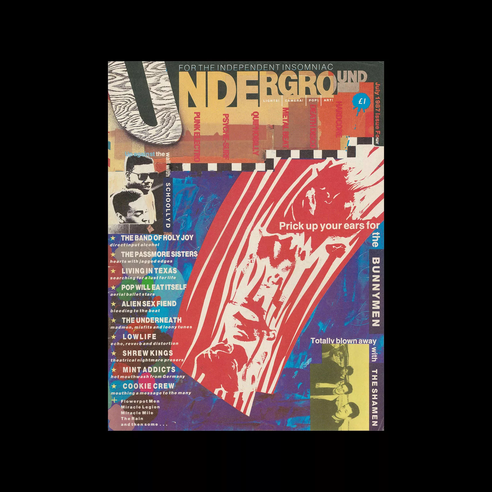 Underground, Issue 04, 1987. Designed by Rod Clark