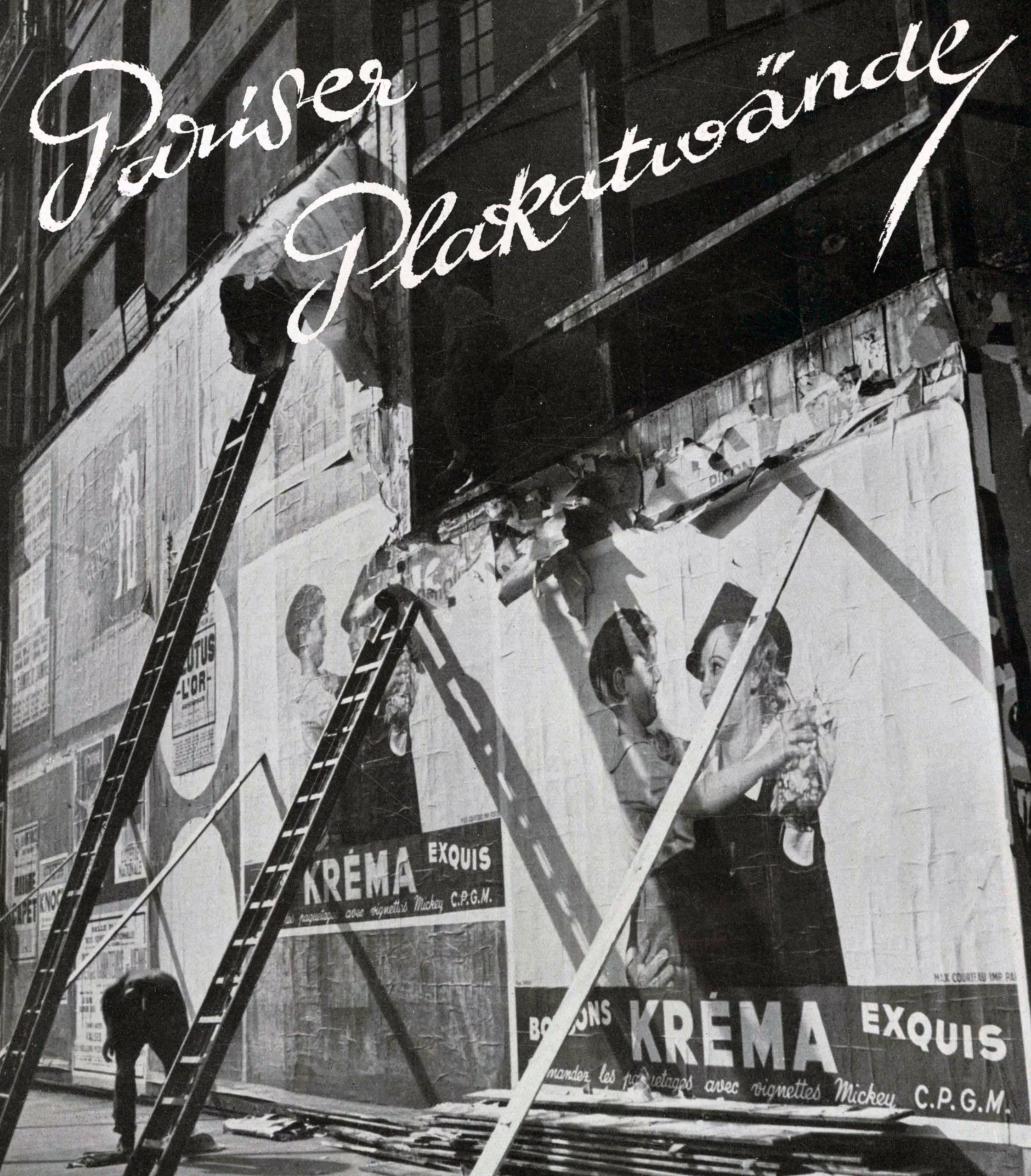 Analysis of Paris Poster Hoardings - Photograph by Maywald, Paris