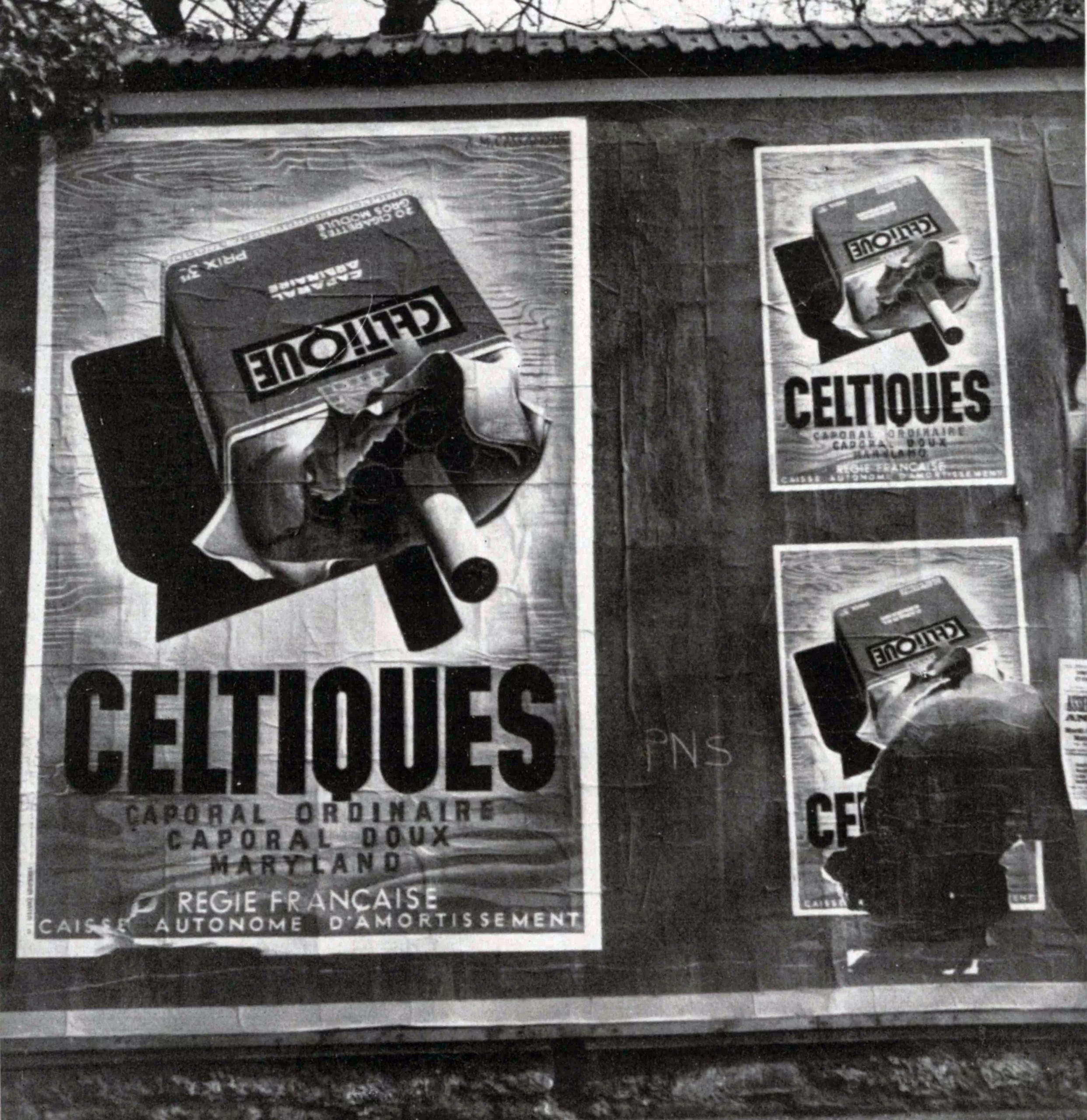 Analysis of Paris Poster Hoardings - Photograph by Maywald, Paris.