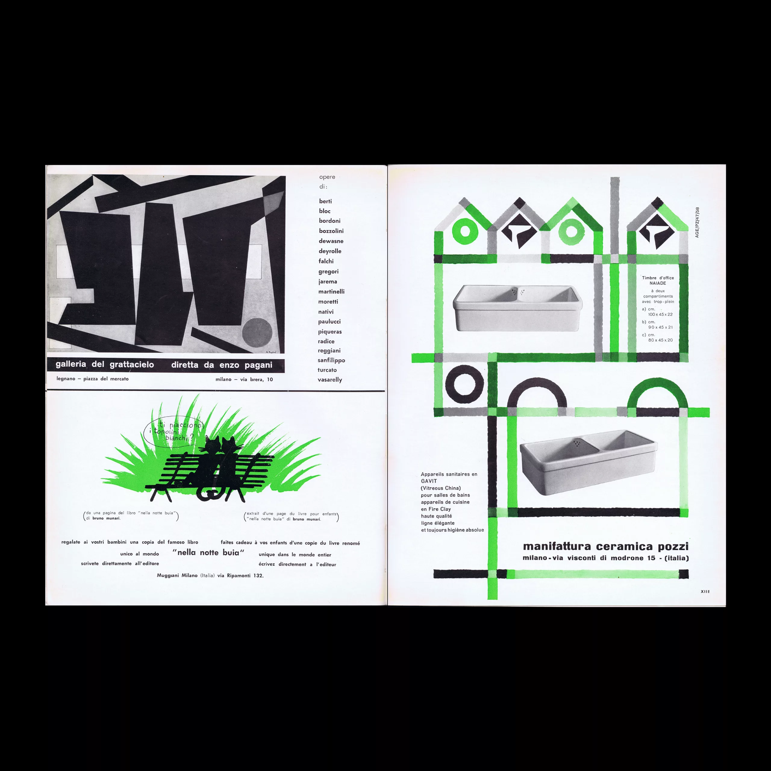 Aujourd'hui Art et Architecture, Mai no 17, Spectacles 50 ans de recherches, 1958
