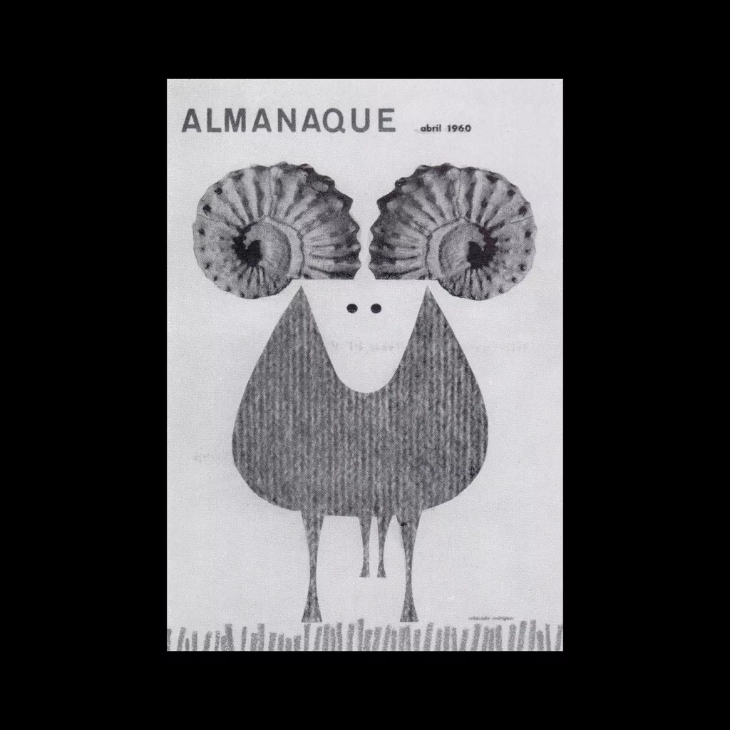 Almanaque, April 1960 designed by Sebastião Rodrigues