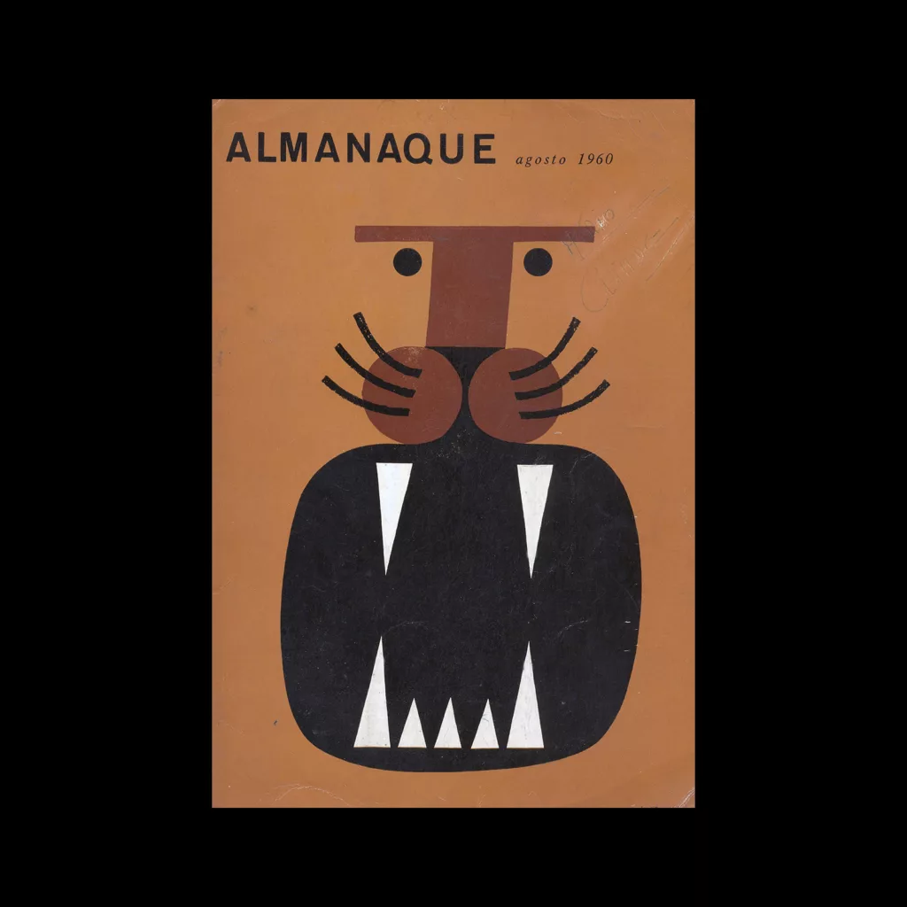 Almanaque, August 1960 designed by Sebastião Rodrigues