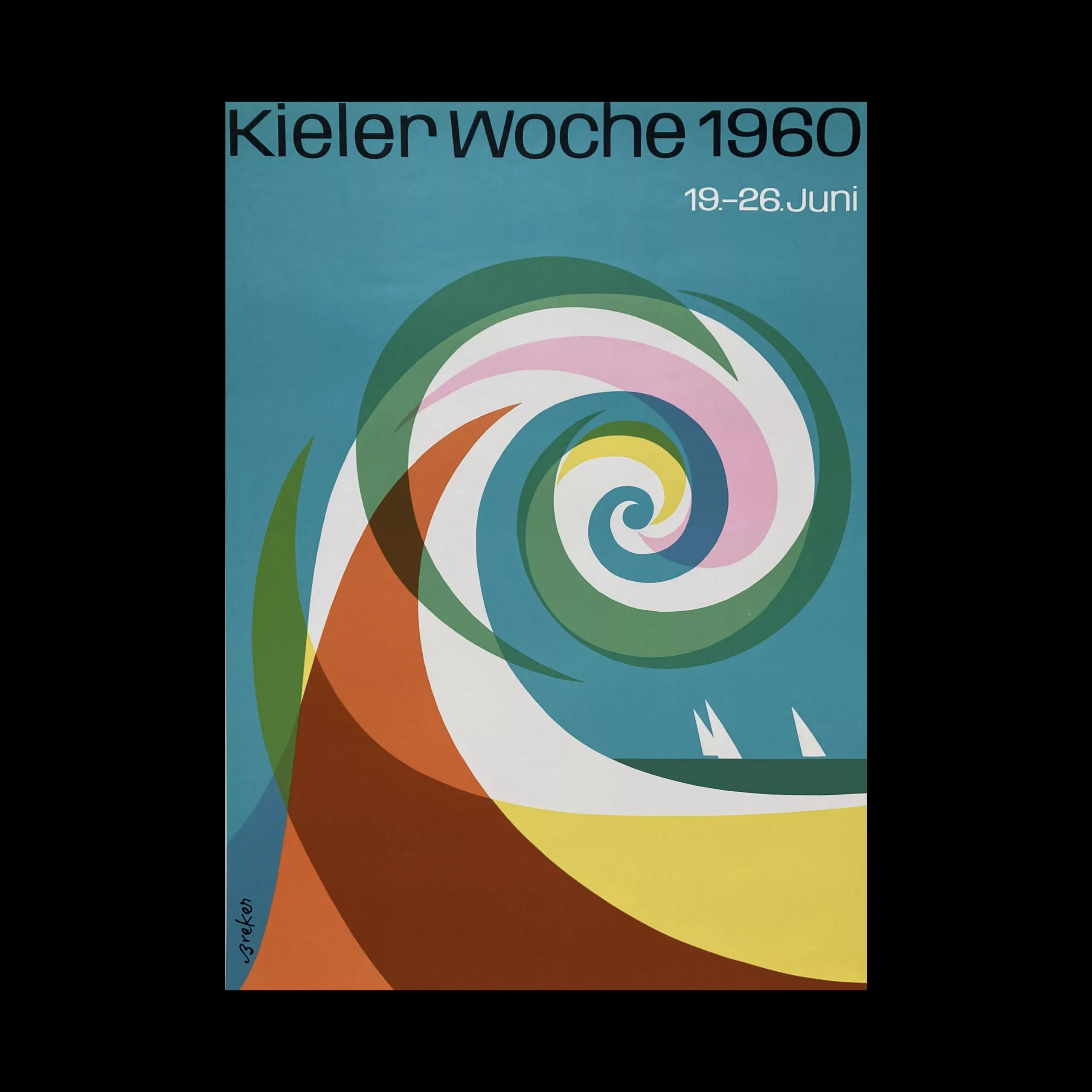 Kiel Week 1960 designed by Walter Breker, 1960