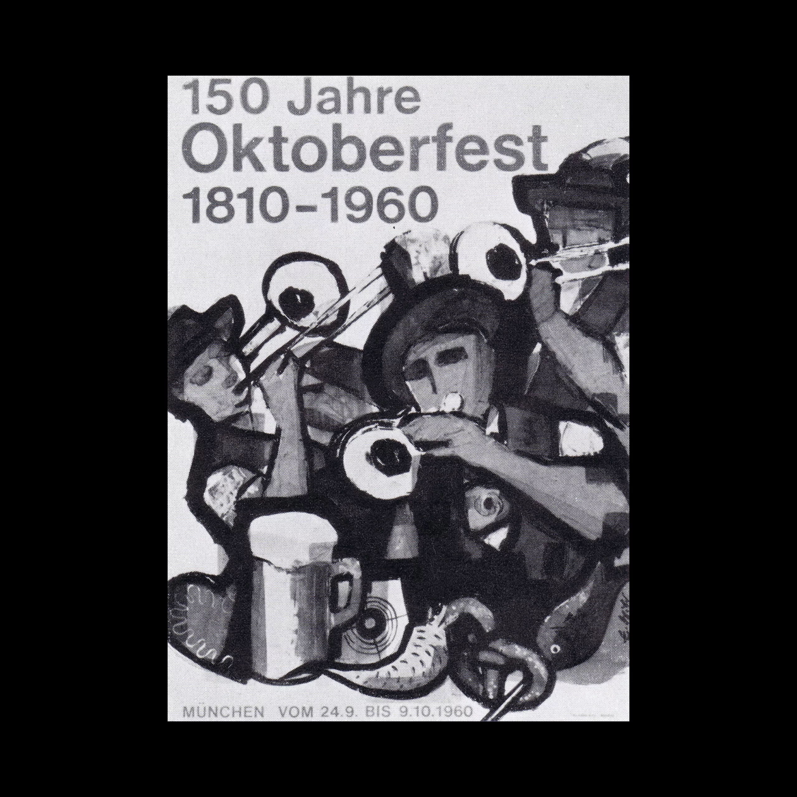 Poster for 150 Years of Oktoberfest designed by Ernst Wilde