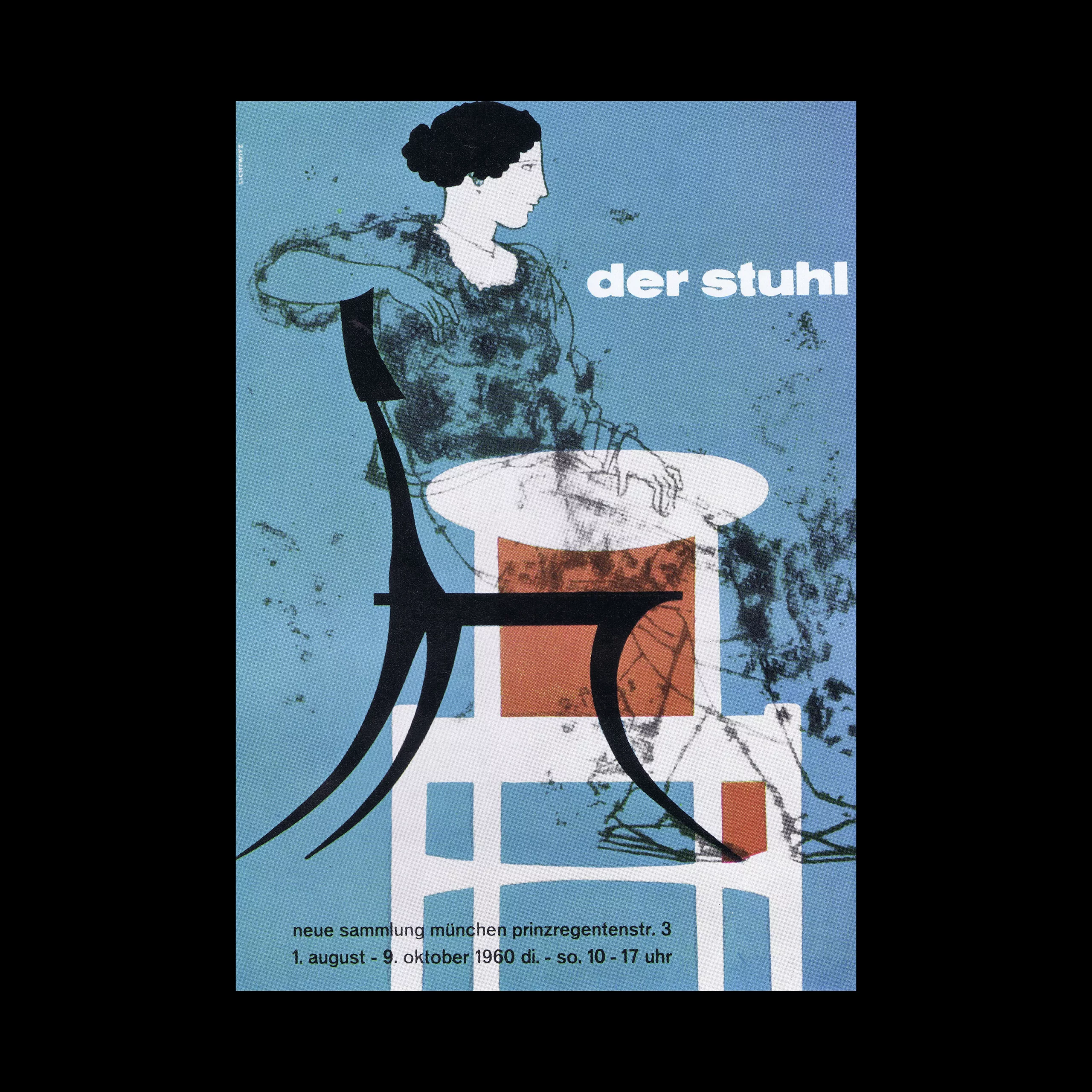 Poster for the exhibition, The Chair designed by Friedmann Lichtwitz, 1960