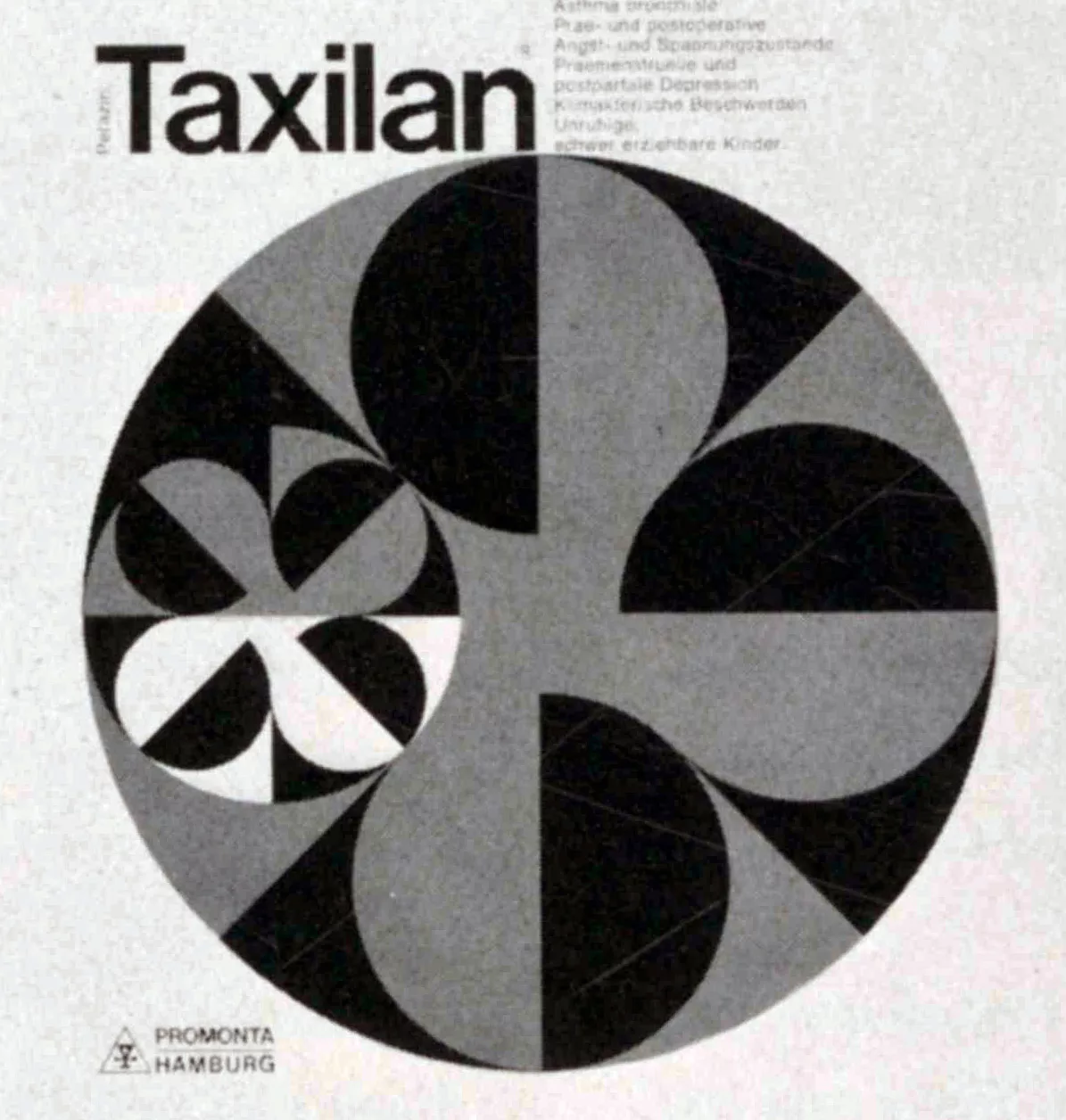 Taxilan Adverisment designed by Atelier Theo Häussler