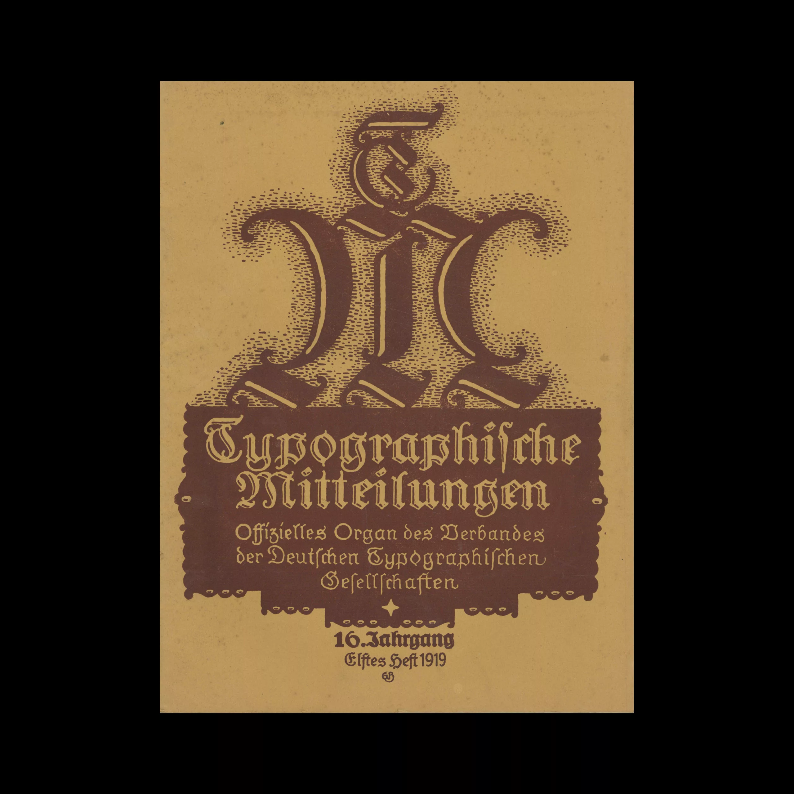 Typographische Mitteilungen, 16 Jahrgang, Heft 11, Novemebr 1920
