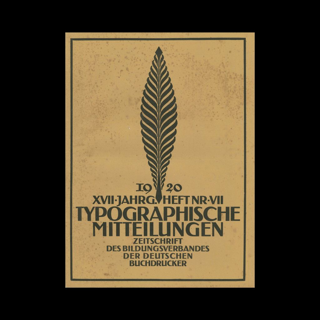 Typographische Mitteilungen, 17 Jahrgang, Heft 7, Juli 1920