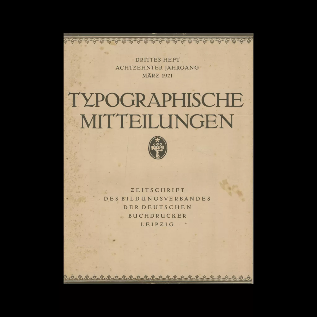 Typographische Mitteilungen, 18 Jahrgang, Heft 03, März 1921