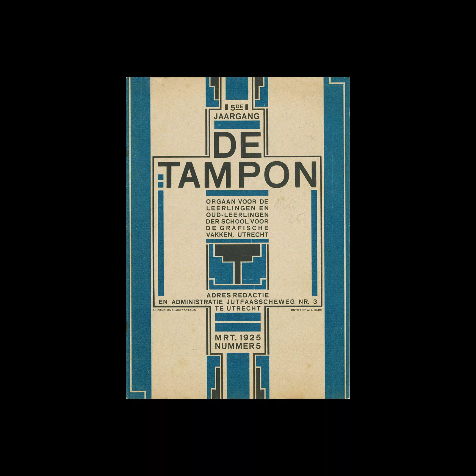 De Tampon, March 1925, School voor de Grafische Vakken, Utrecht