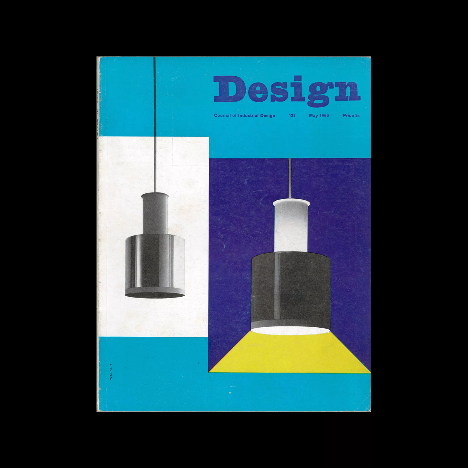 Design, Council of Industrial Design, 137, May 1960. Cover design by Walker