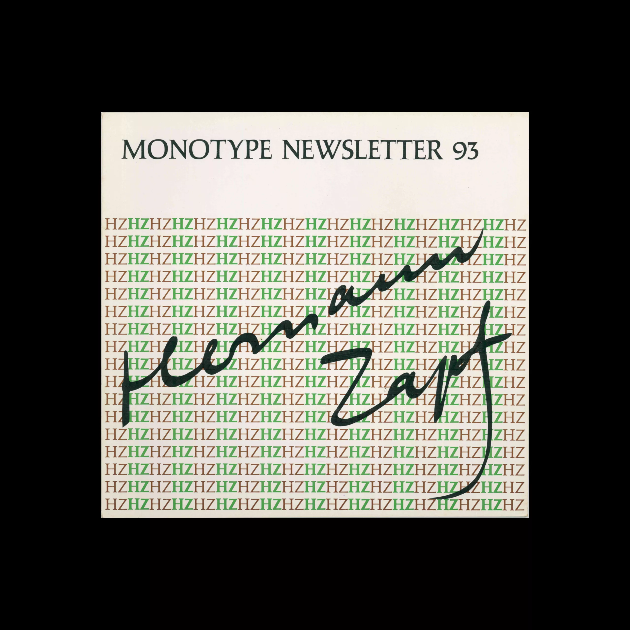 Monotype Newsletter No.93, November 1972