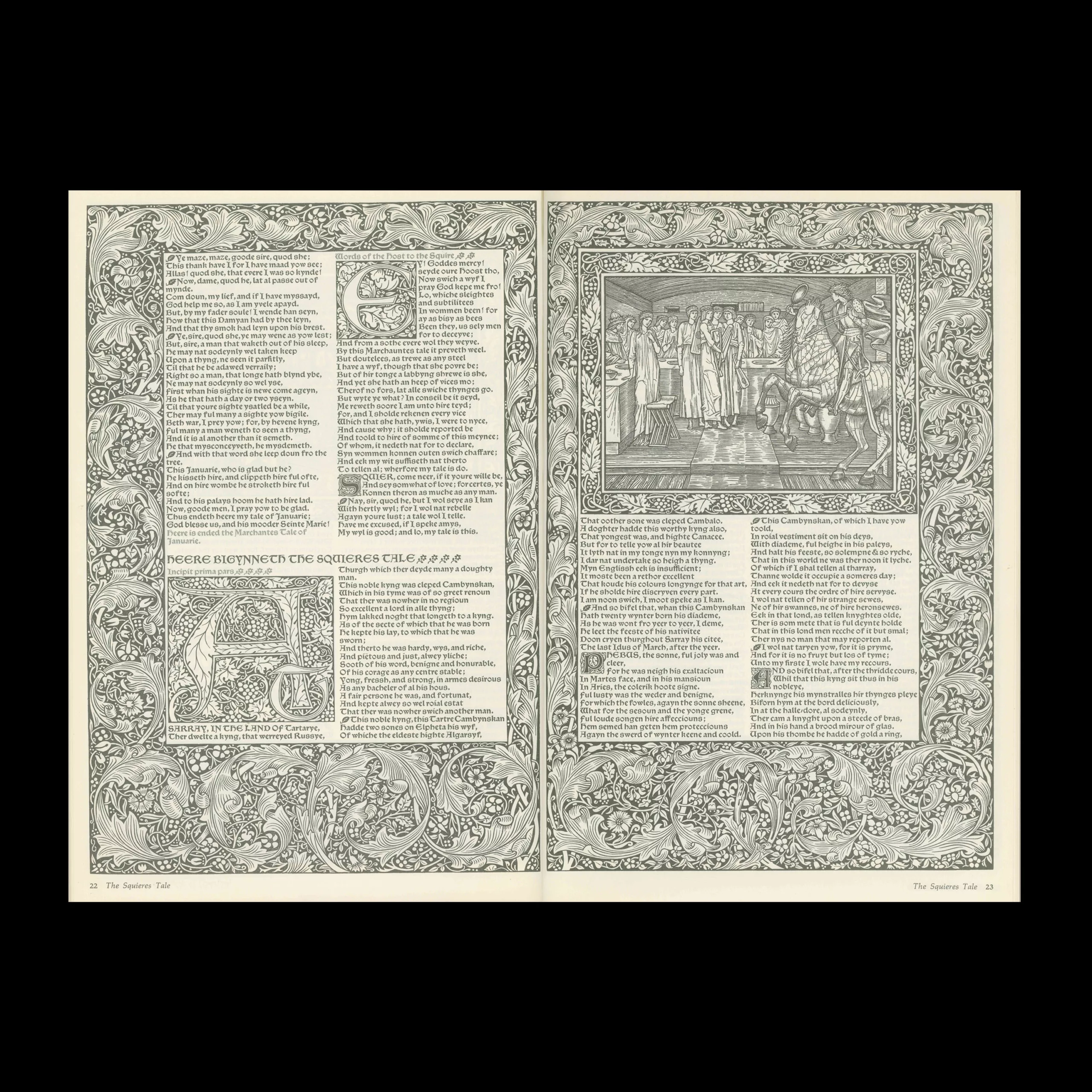 William Morris, Ornamentation and Illustrations from the Kelmscott Chaucer, Dover Pictorial Archives, 1974