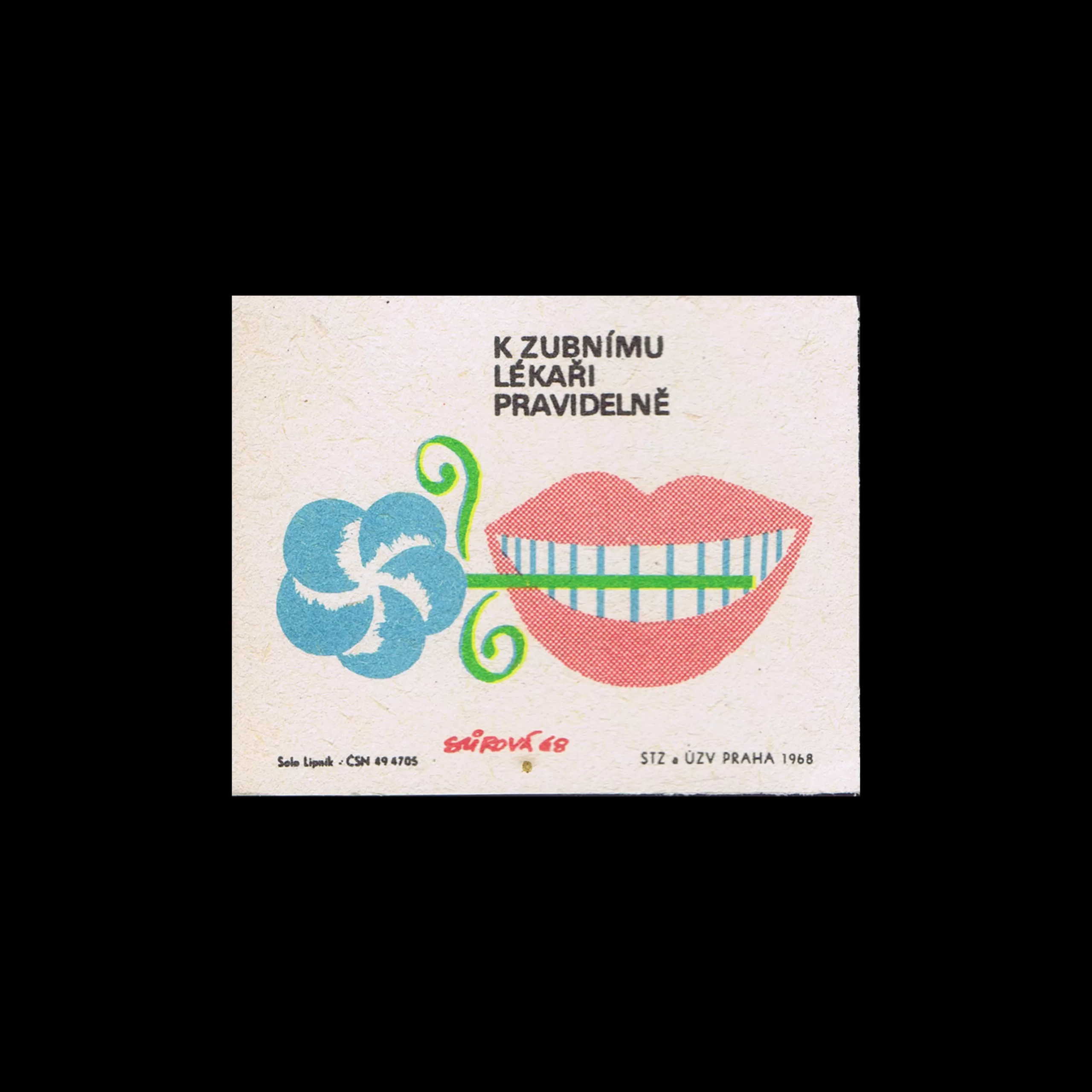 Health and Hygiene, Czechoslovakian Matchbox Labels, 1969