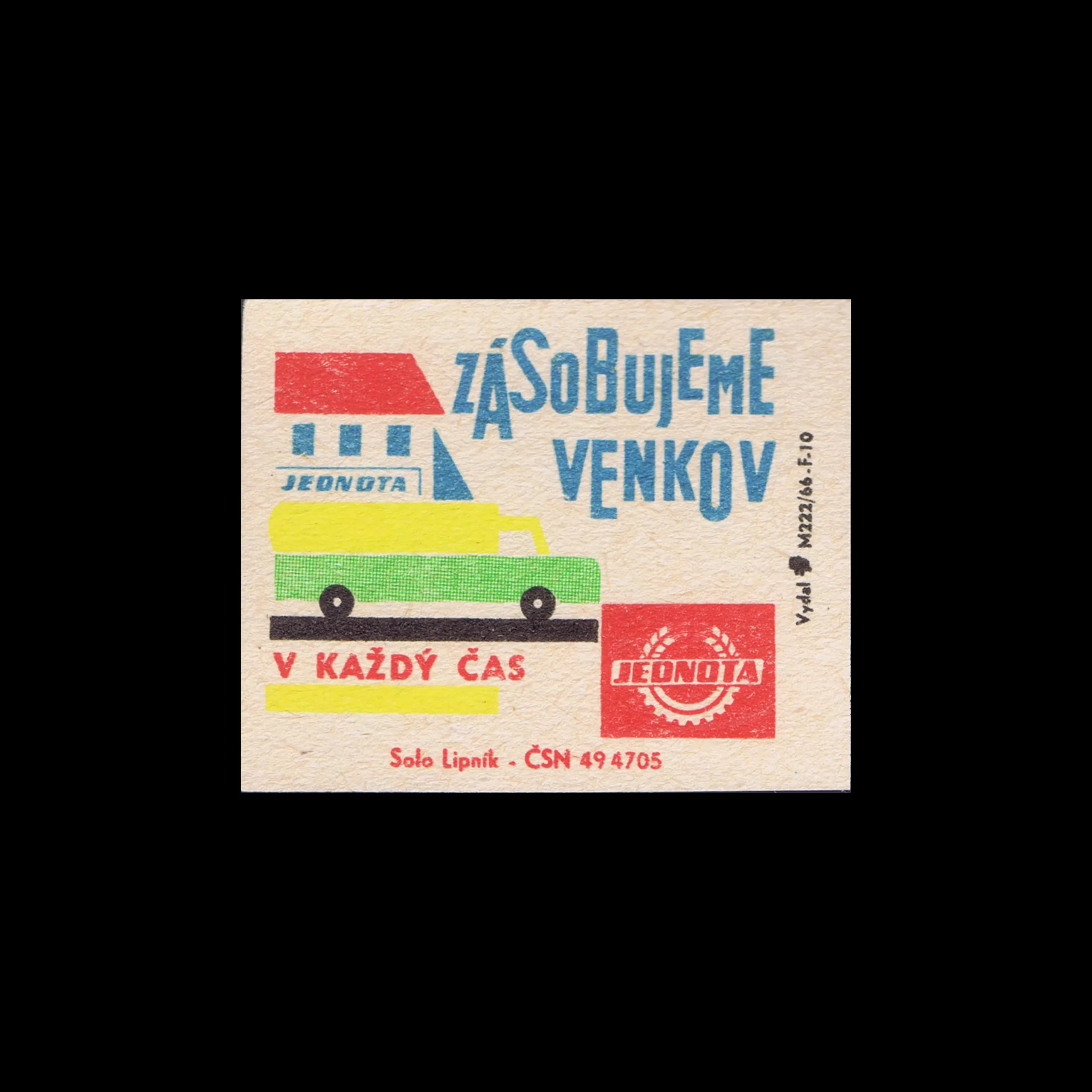 Jednota, Czechoslovakian Matchbox Labels, 1967