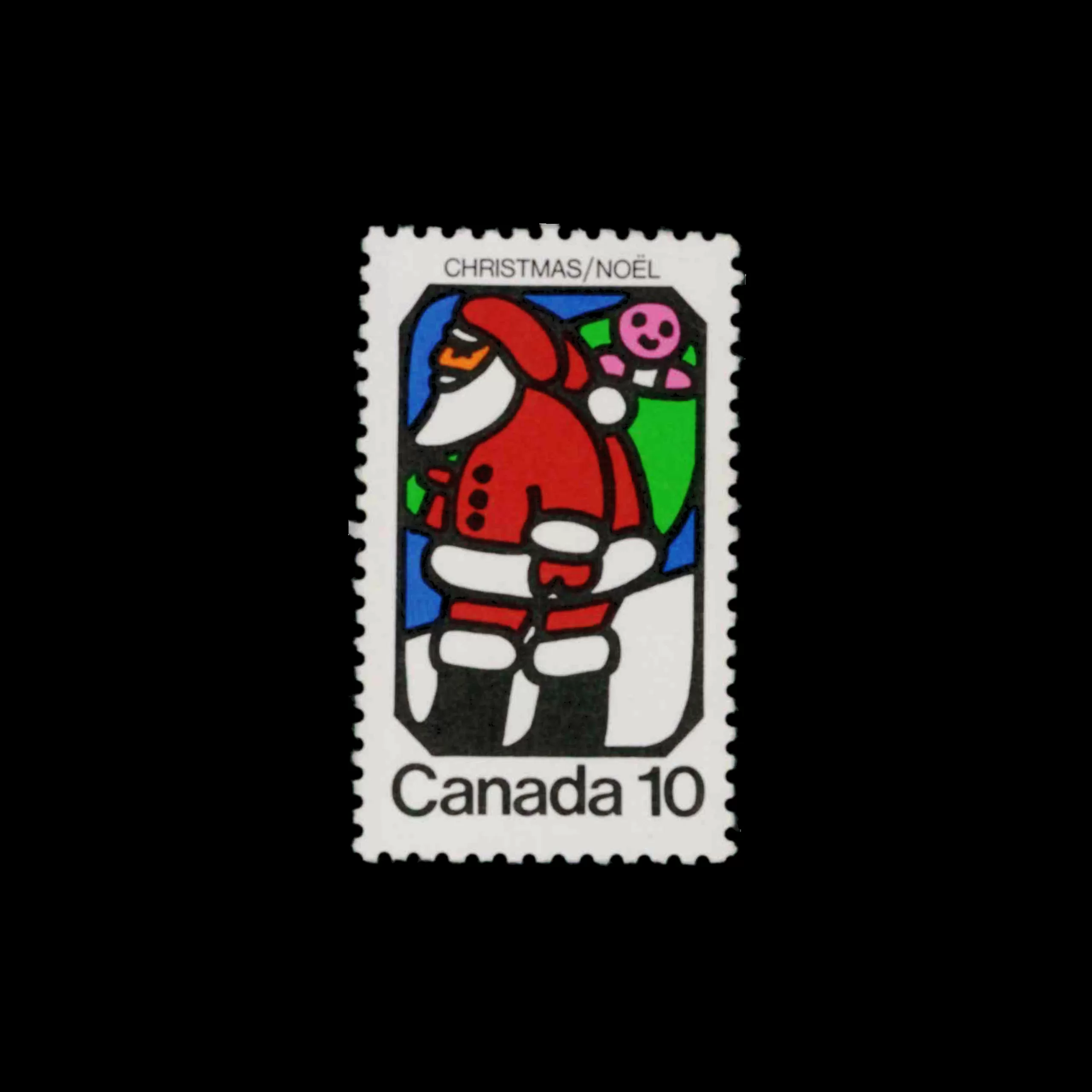 Christmas, Canada Stamps, 1973. Designed by Arnaud Maggs