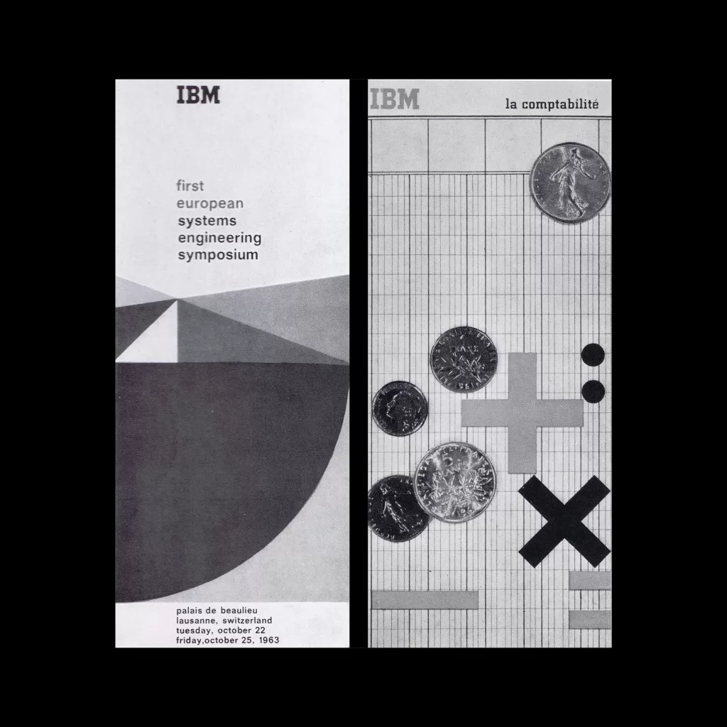 Frank René Testemale’s IBM Advertising in France by Alexandre Alexandre, 1964
