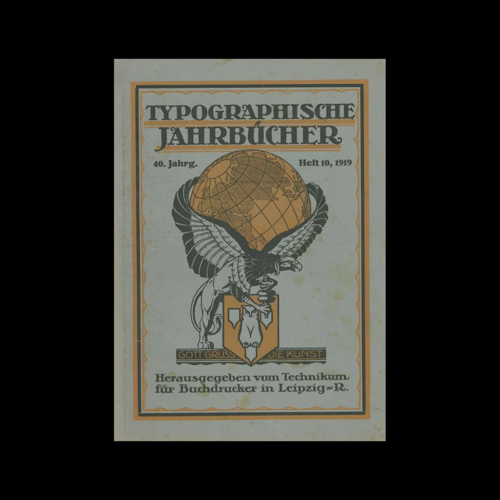 Typographische Jahrbucher, 40 Jahrg., Heft 10, 1919