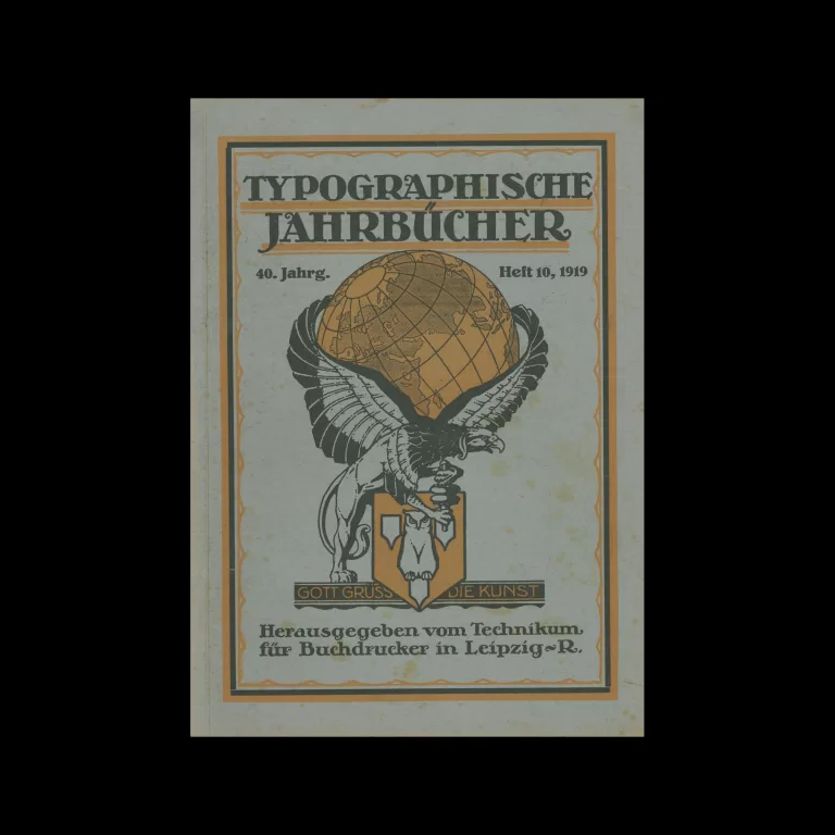 Typographische Jahrbucher, 40 Jahrg., Heft 10, 1919