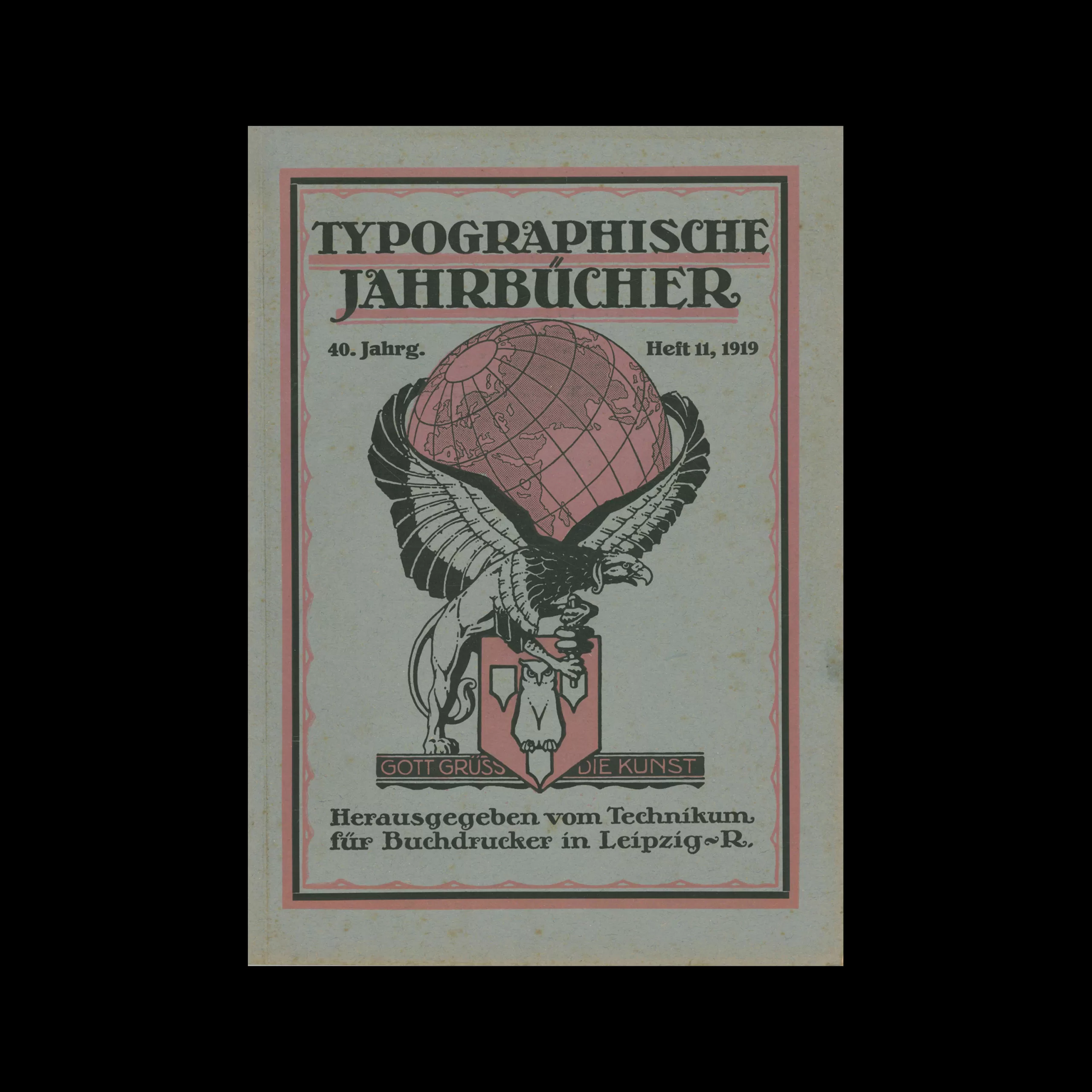 Typographische Jahrbucher, 40 Jahrg., Heft 11, 1919