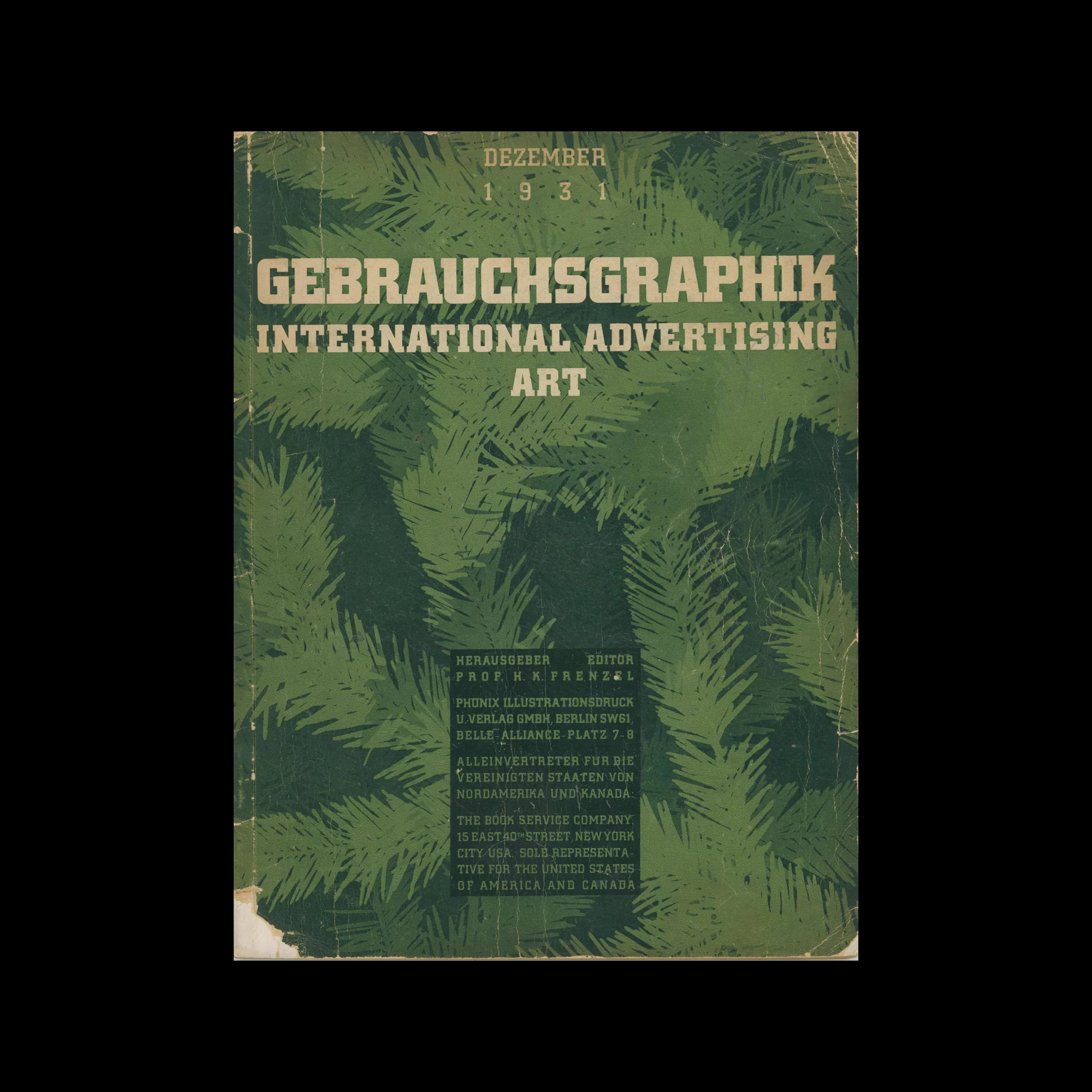 Gebrauchsgraphik, 12, 1931. Cover design by Hermann Virl
