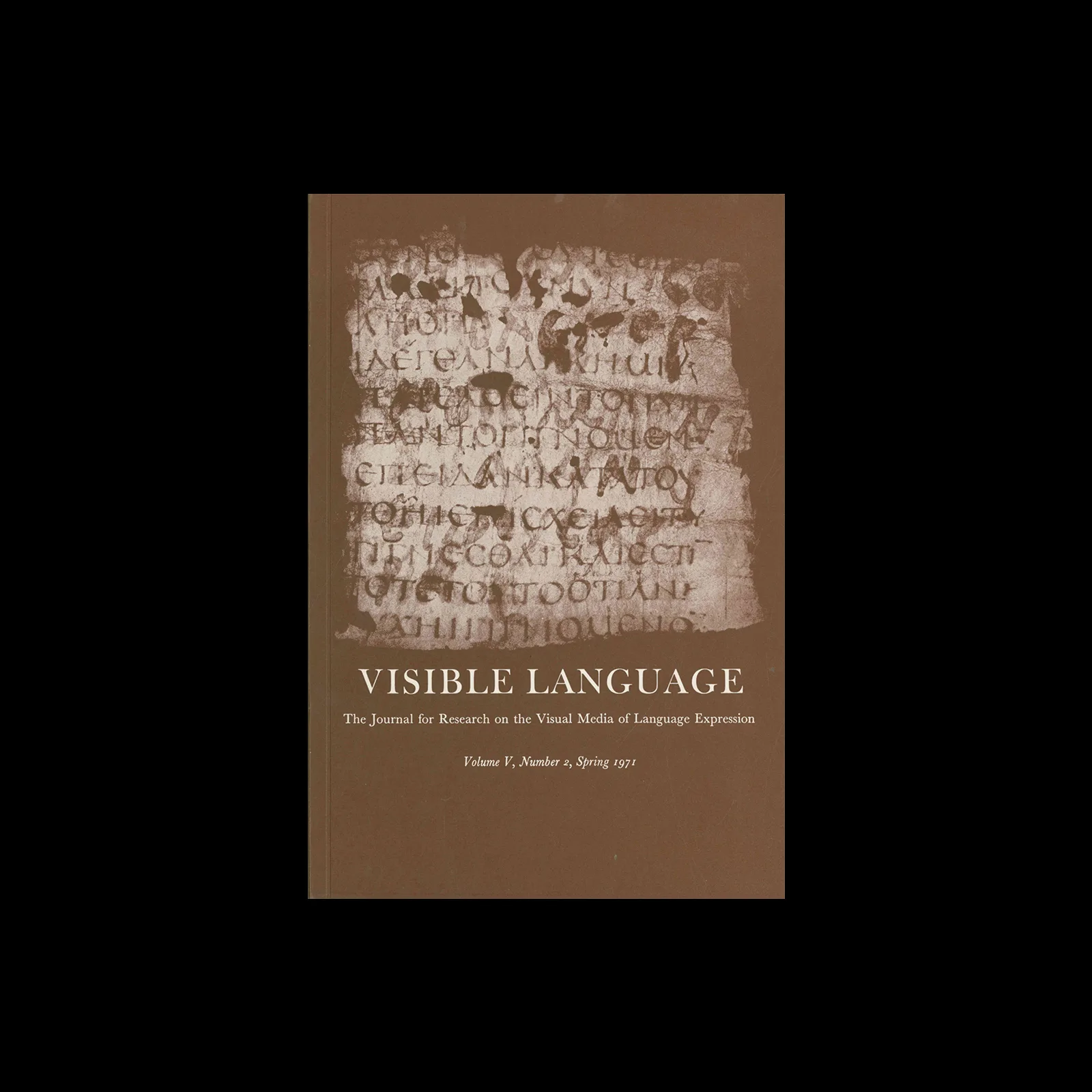 Visible Language, Vol 05, 02, Spring 1971