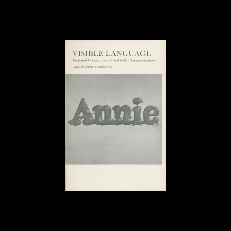 Visible Language, Vol 06, 04, Autumn 1972