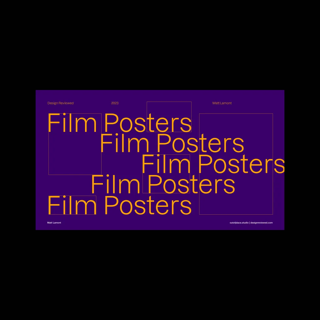 The History of Film Posters. A Design Reviewed Presentaion