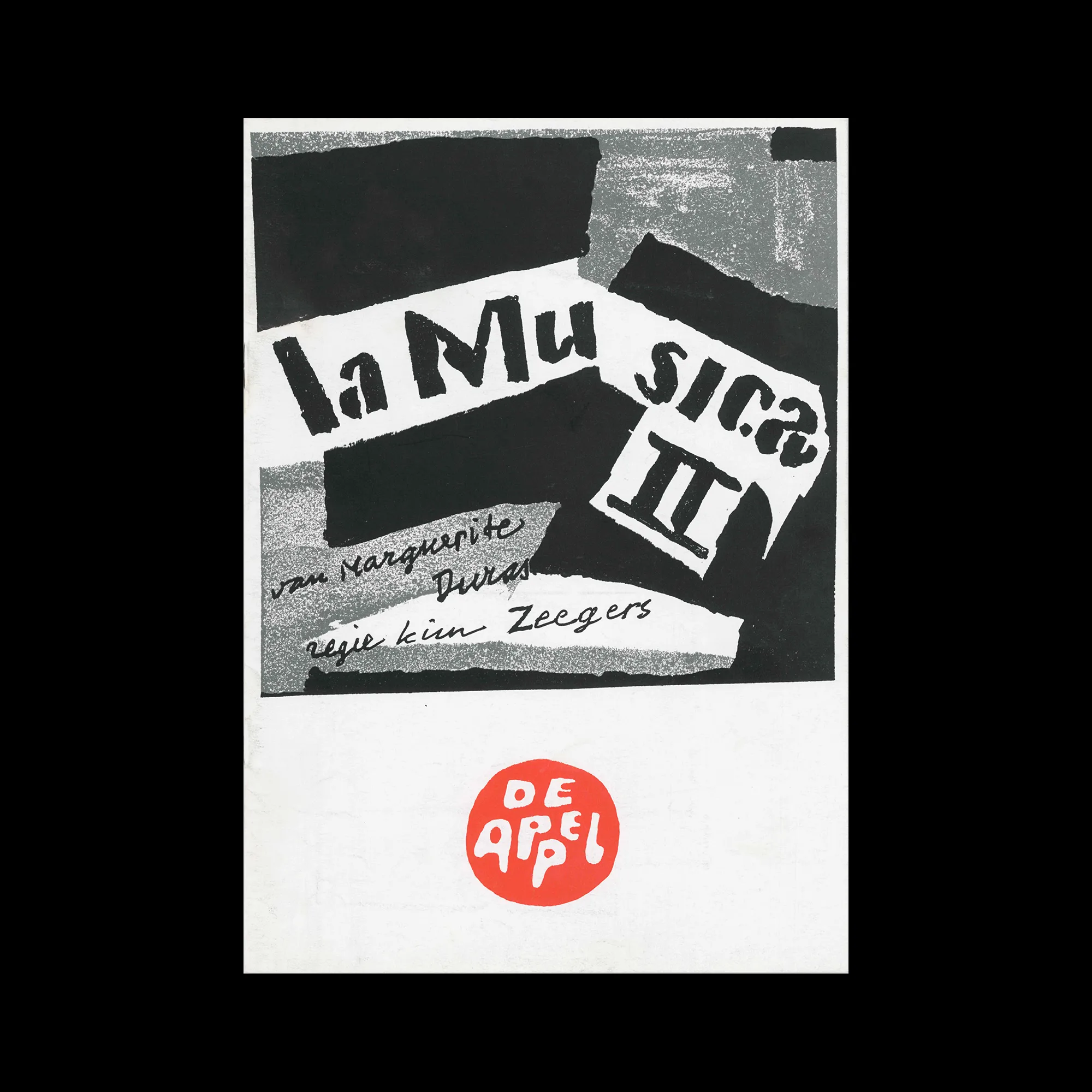 La Musica II, Brochure, De Appel, 1996-97 1 De Appel, La Musica II, 1996-97. Designed by Jan Bons