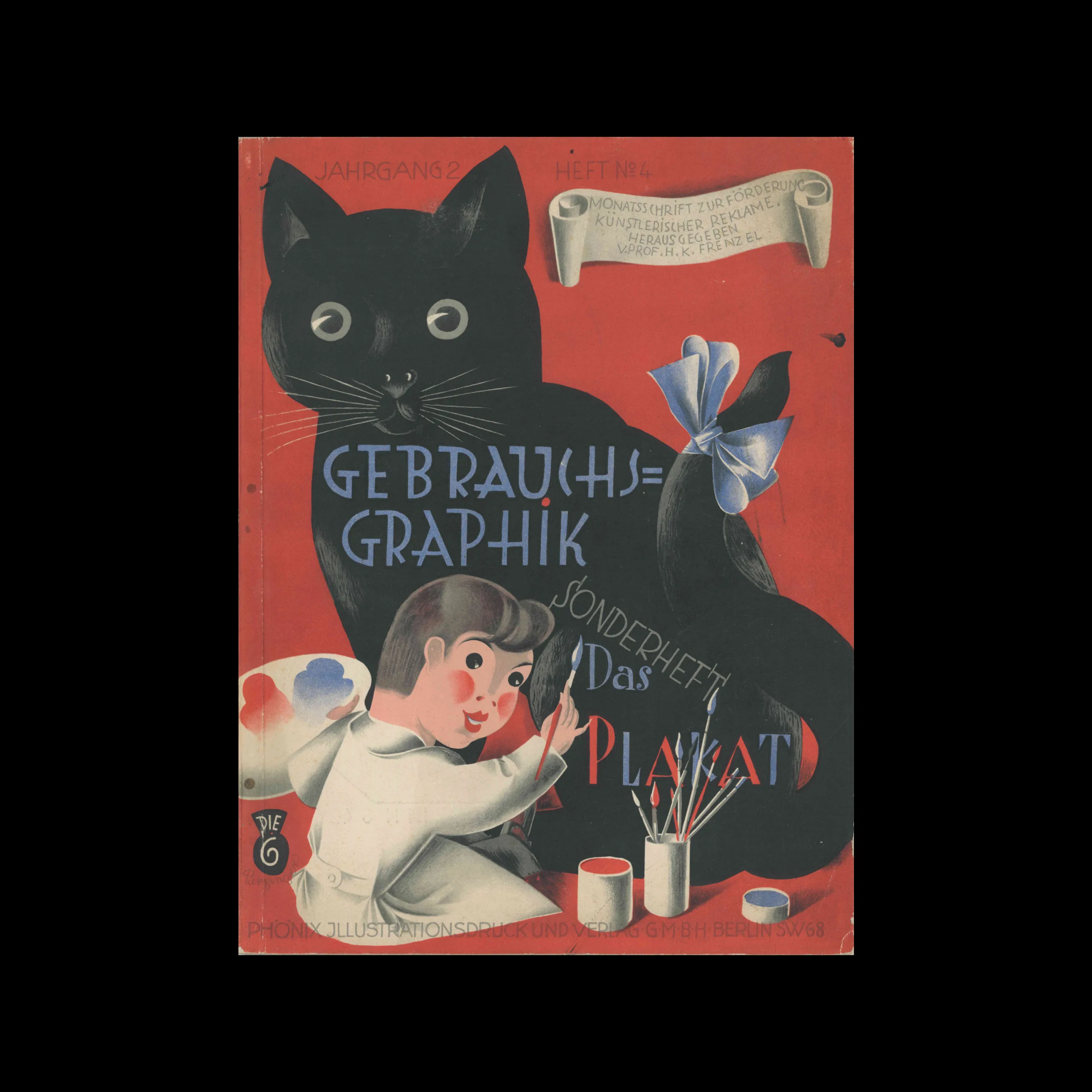 Gebrauchsgraphik, 04, 1925. Cover design by Tommi Parzinger