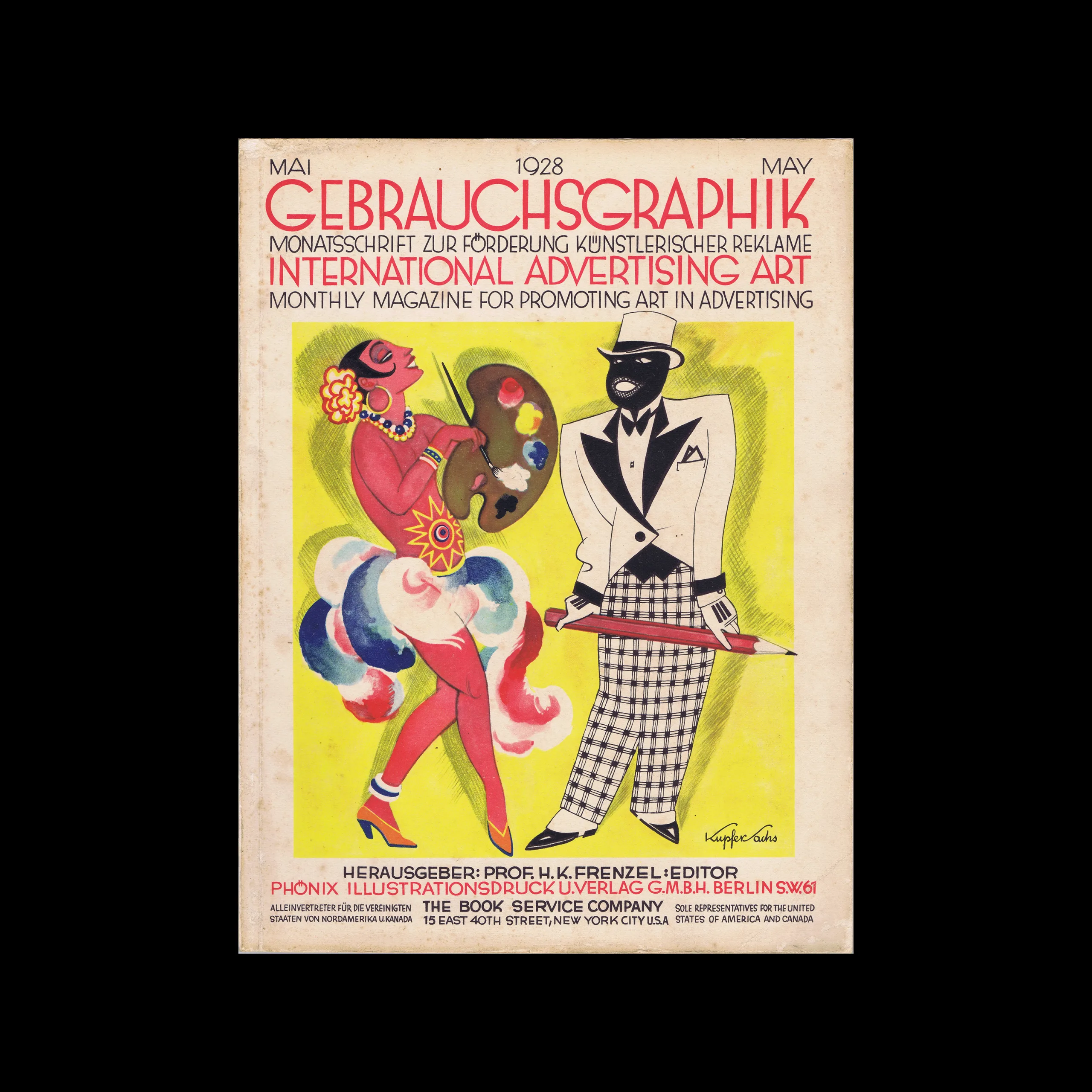 Gebrauchsgraphik, 05, 1928 1 Gebrauchsgraphik, 05, 1928. Cover design by Julius Kupfer-Sachs