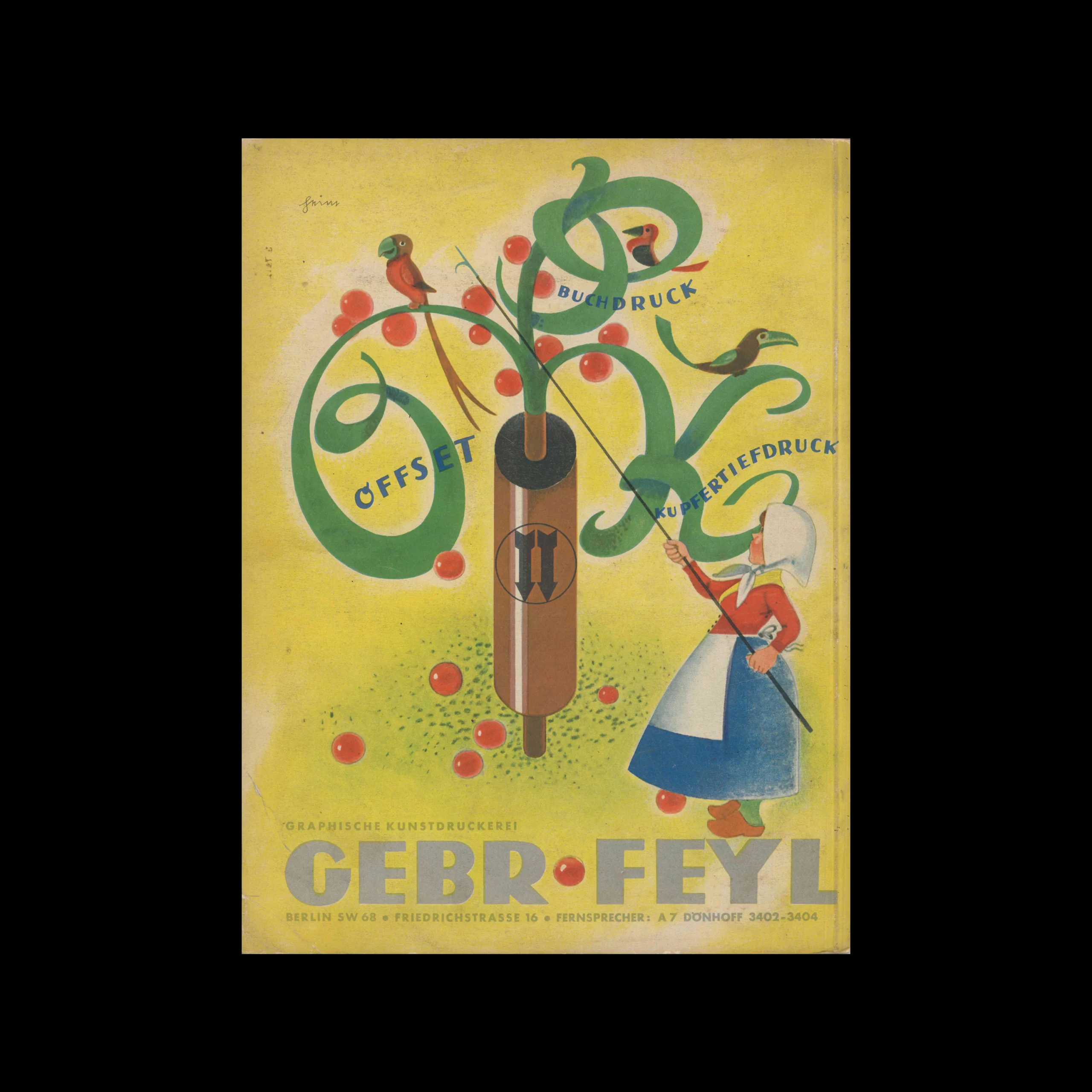 Gebrauchsgraphik, 11, 1935 Back Page
