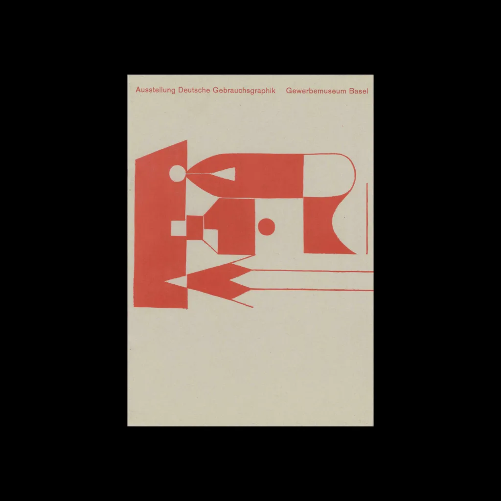 Ausstellung Deutsche Gebrauchsgraphik, Gewerbemuseum Basel, 1954
