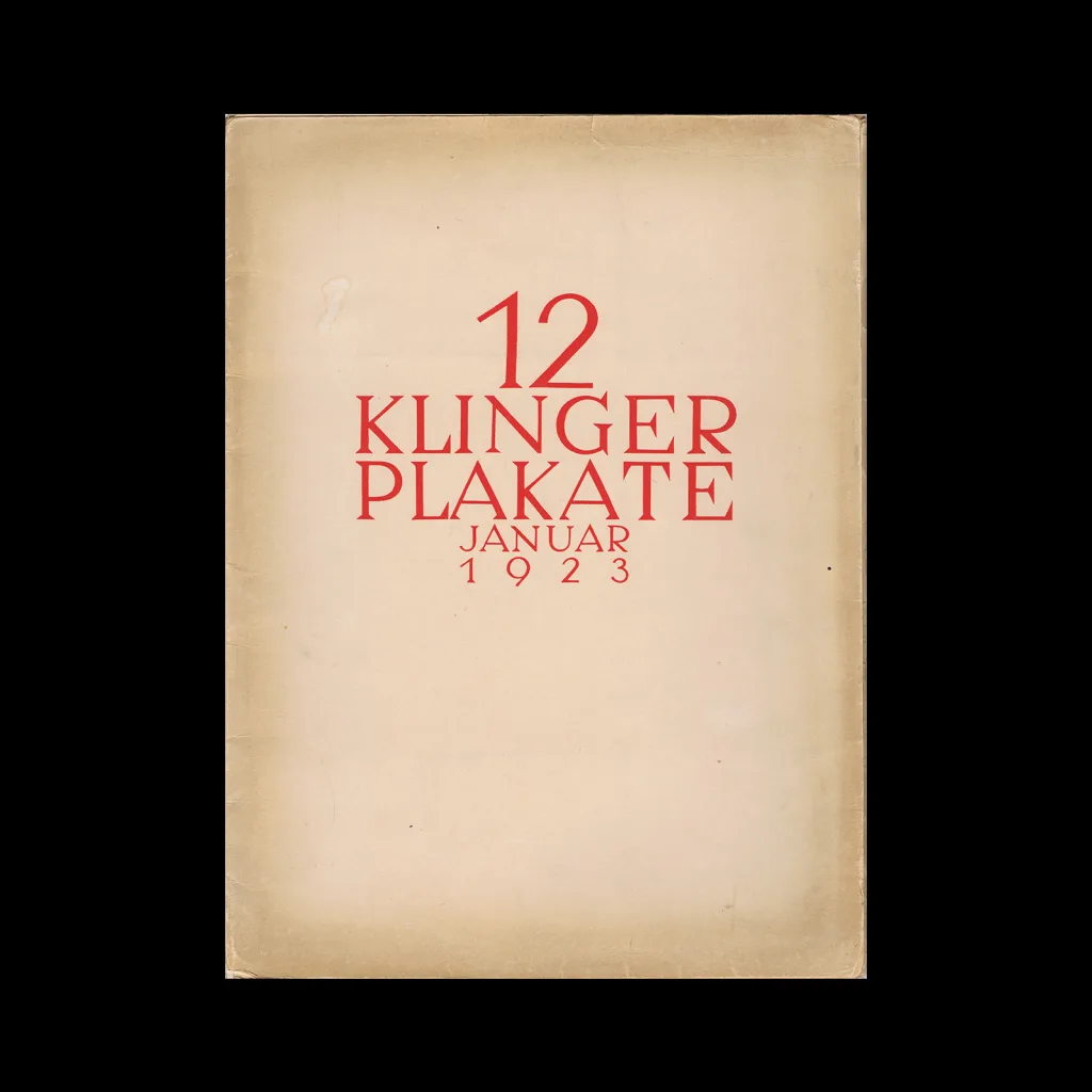 12 Klinger Plakate, Julius Klinger Posters (6 of 12), 1923