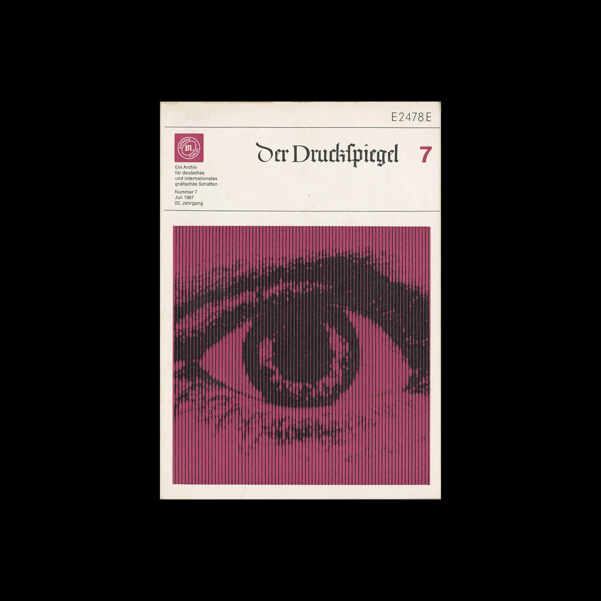 Der Druckspiegel, 07, July 1967. Designed by Dieter Kani