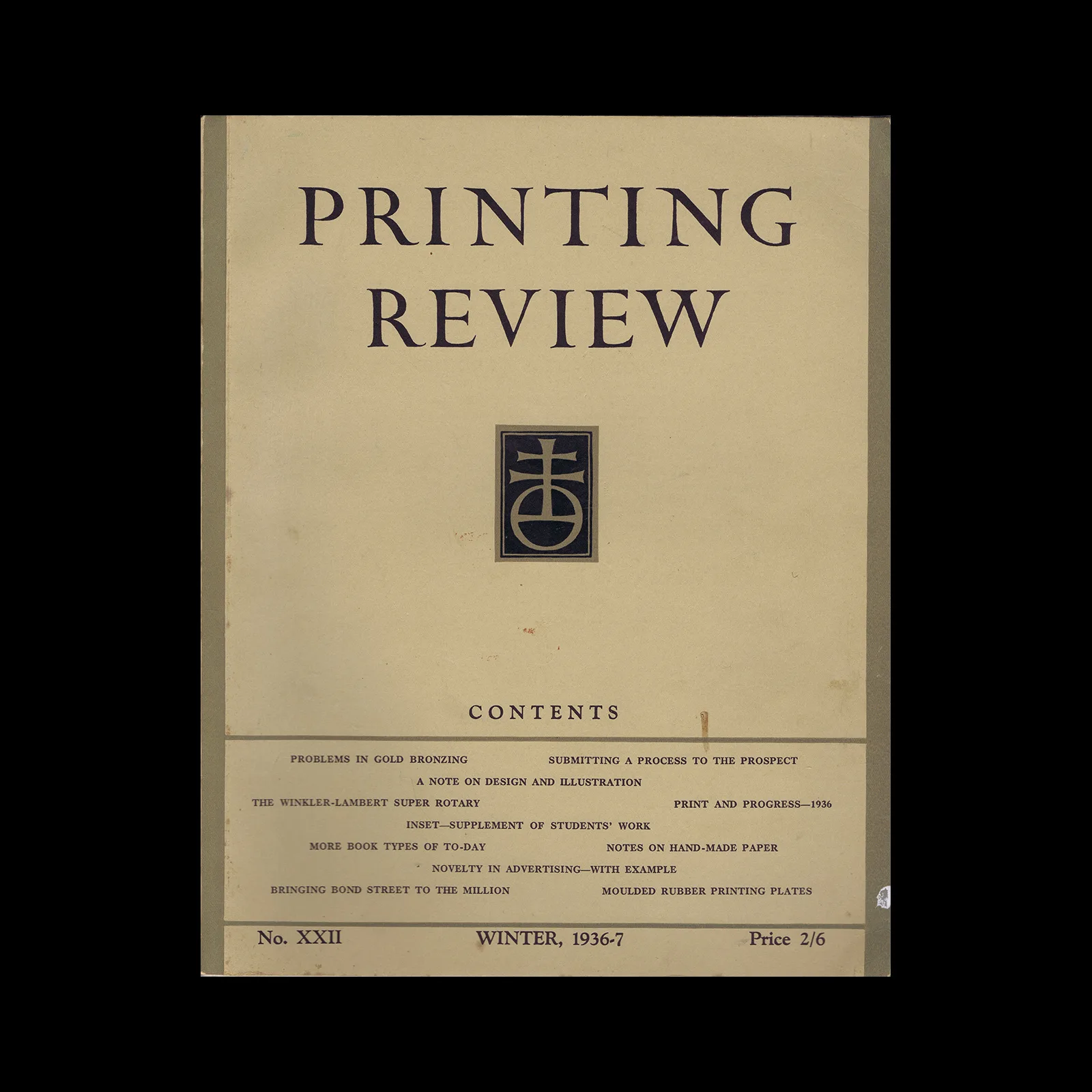 Printing Journal, No 22, Winter 1936-7