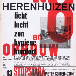 De 8 en Opbouw, 8e jaargang No 13, 3 Juli 1937 designed by Paul Schuitema