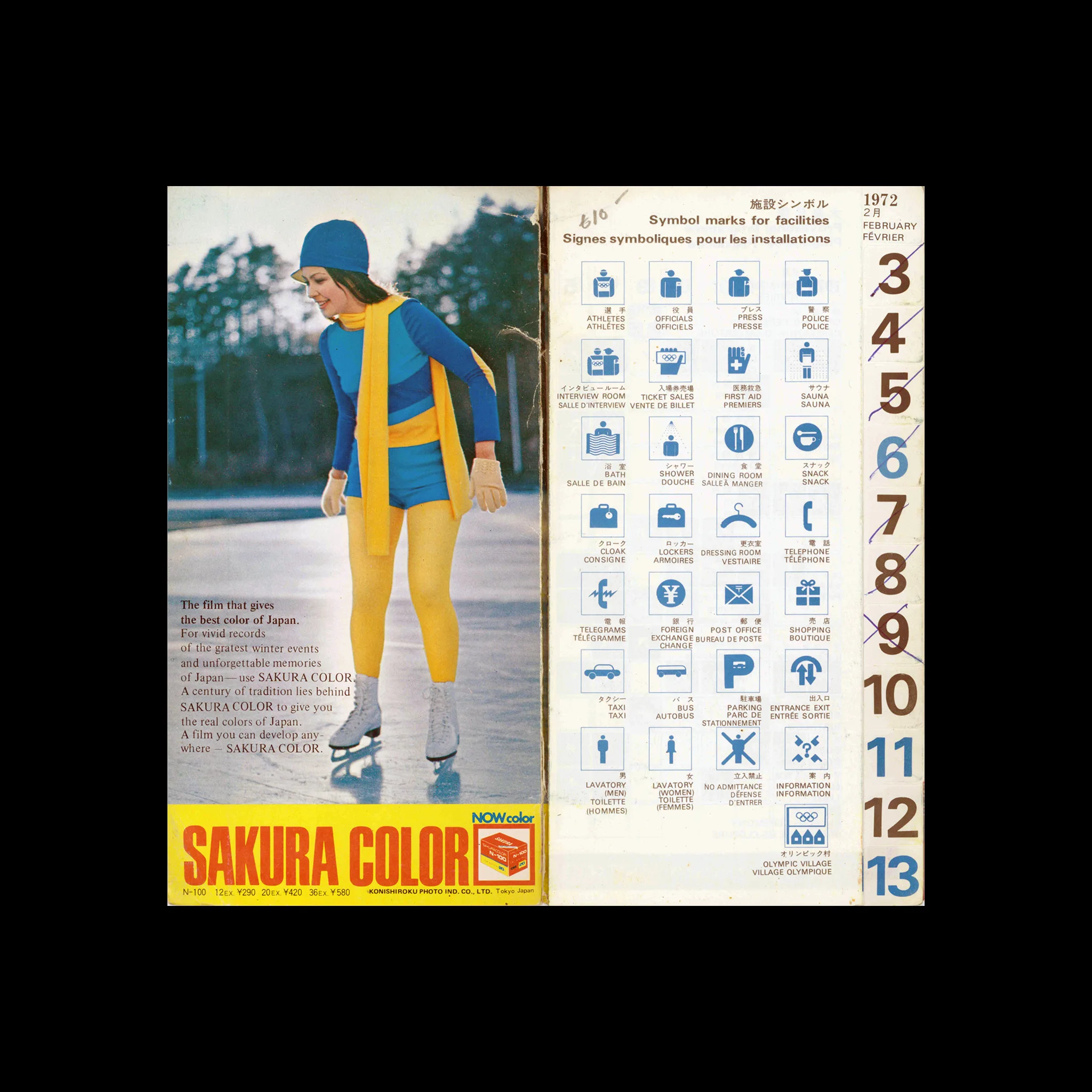Official Programme, Sapporo Olympic Winter Games, 1972