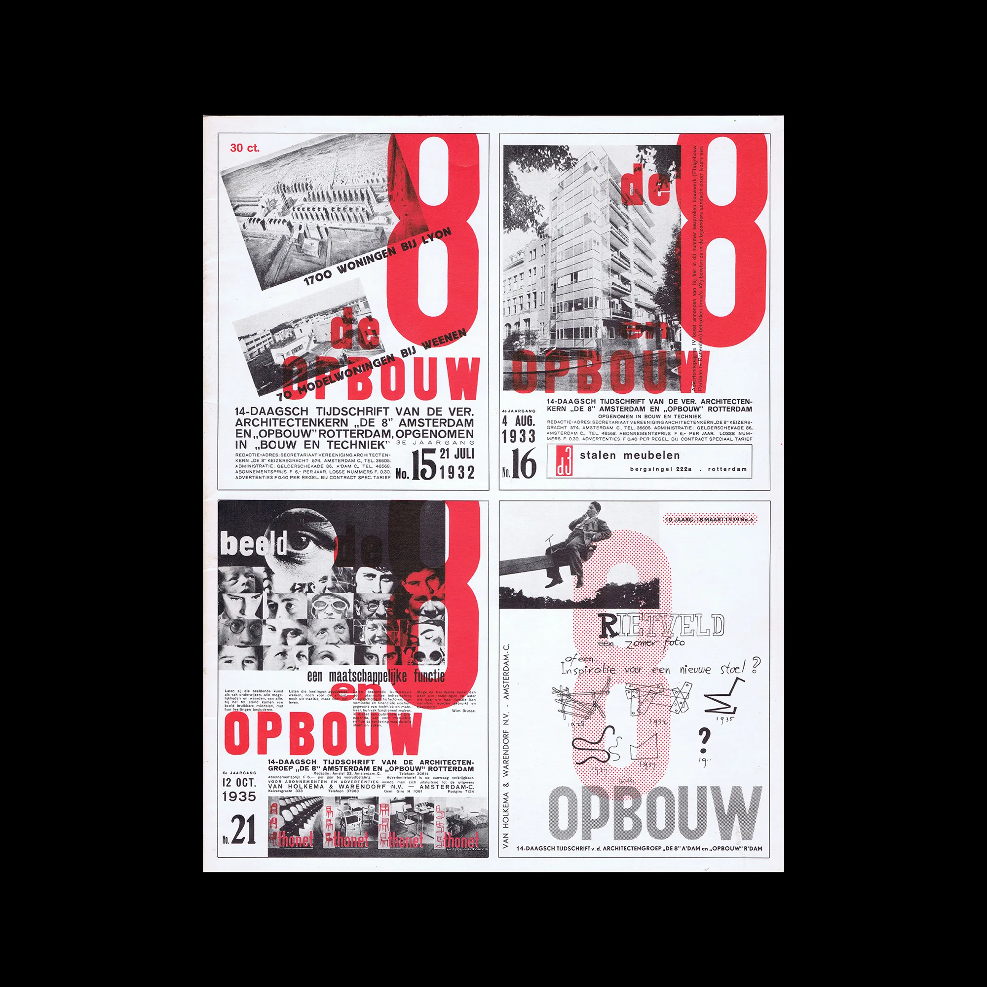 de 8 en Opbouw 1932-1943, Manfred Bock, 1985