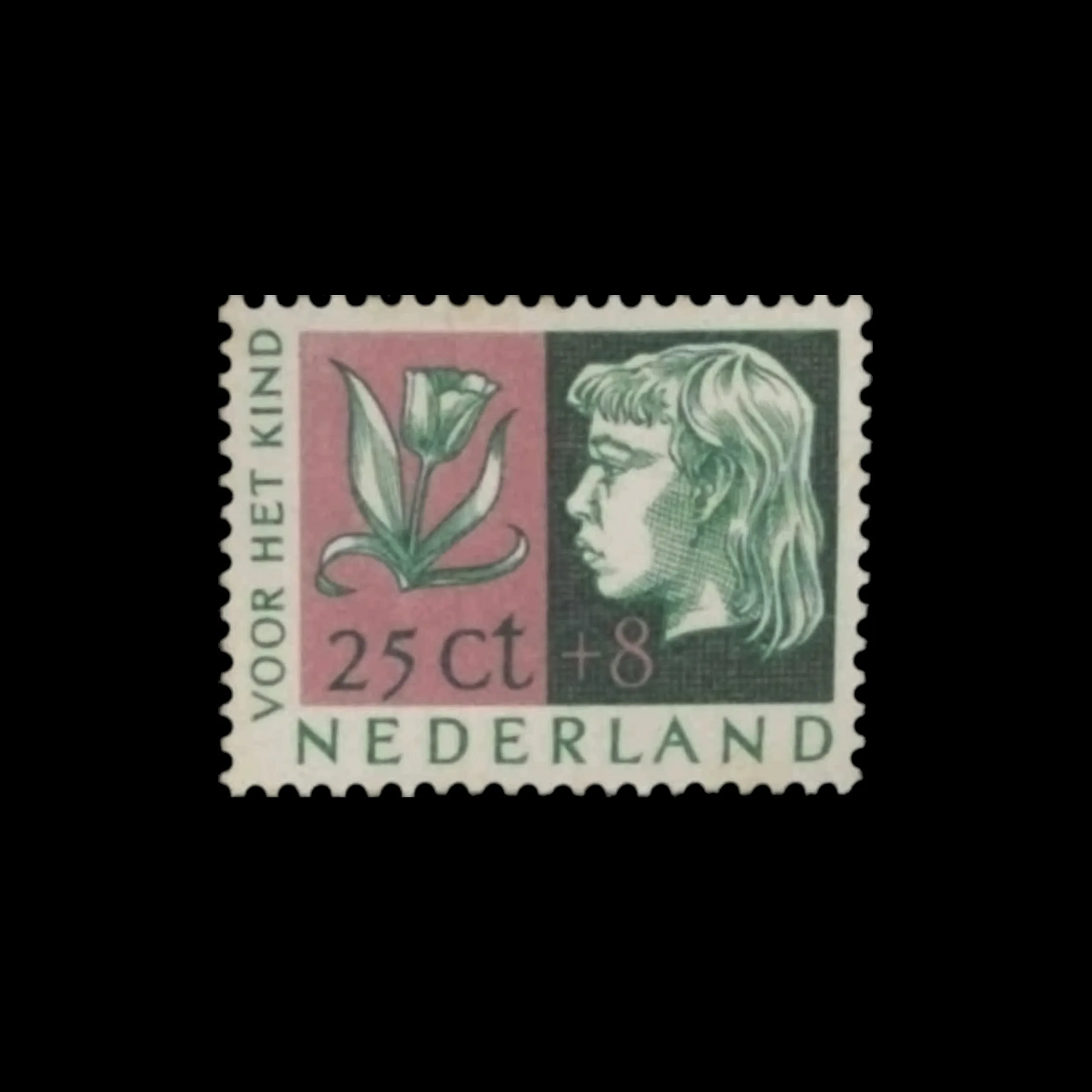 Child and Hobby, Netherlands Stamps, 1953. Designed by Theo Kurpershoek