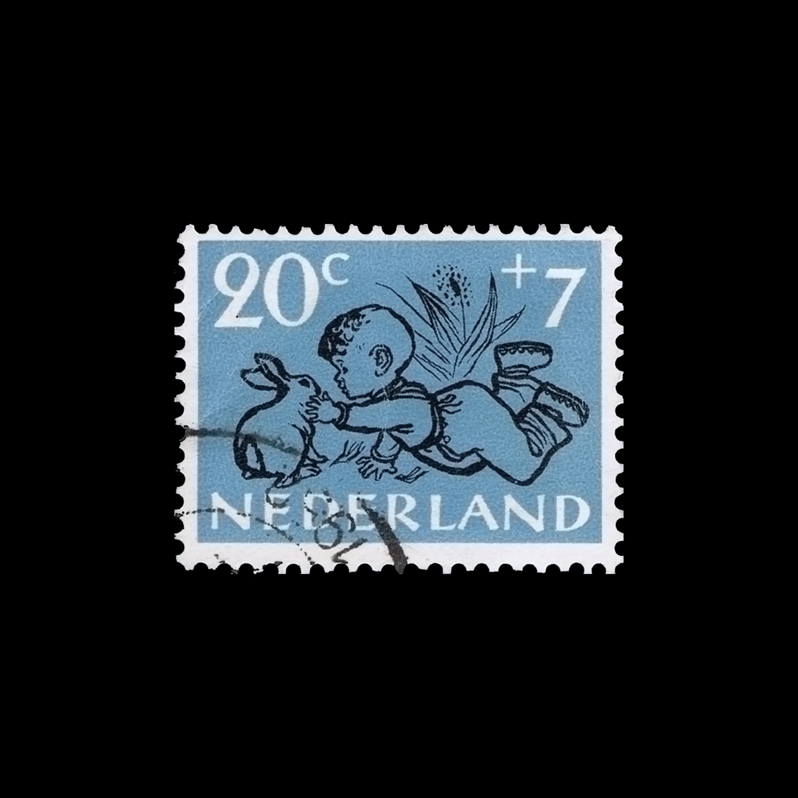 Children in a Dutch Environment, Children’s Stamps, Netherlands, 1952. Designed by Cas Oorthuys