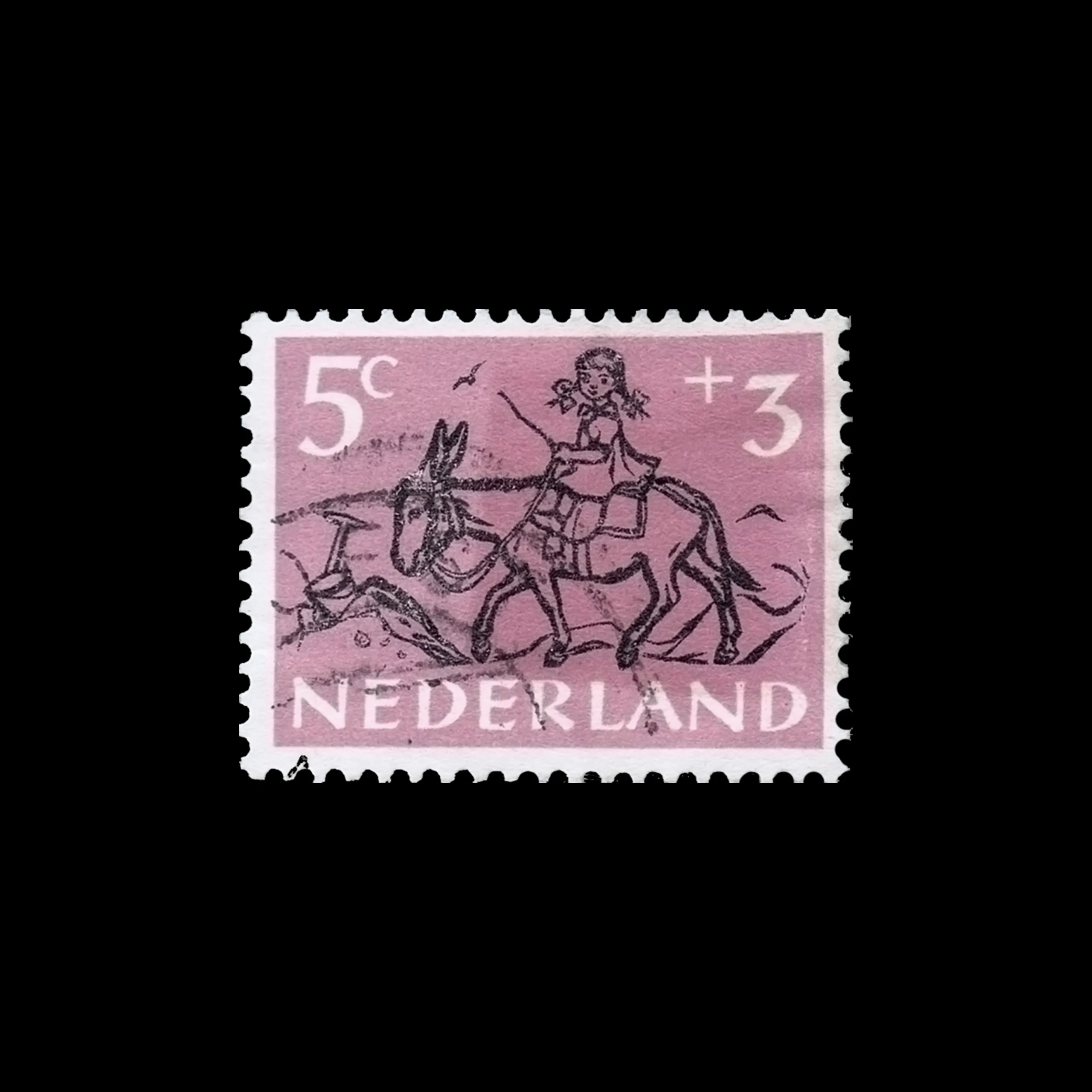 Children in a Dutch Environment, Children’s Stamps, Netherlands, 1952. Designed by Cas Oorthuys