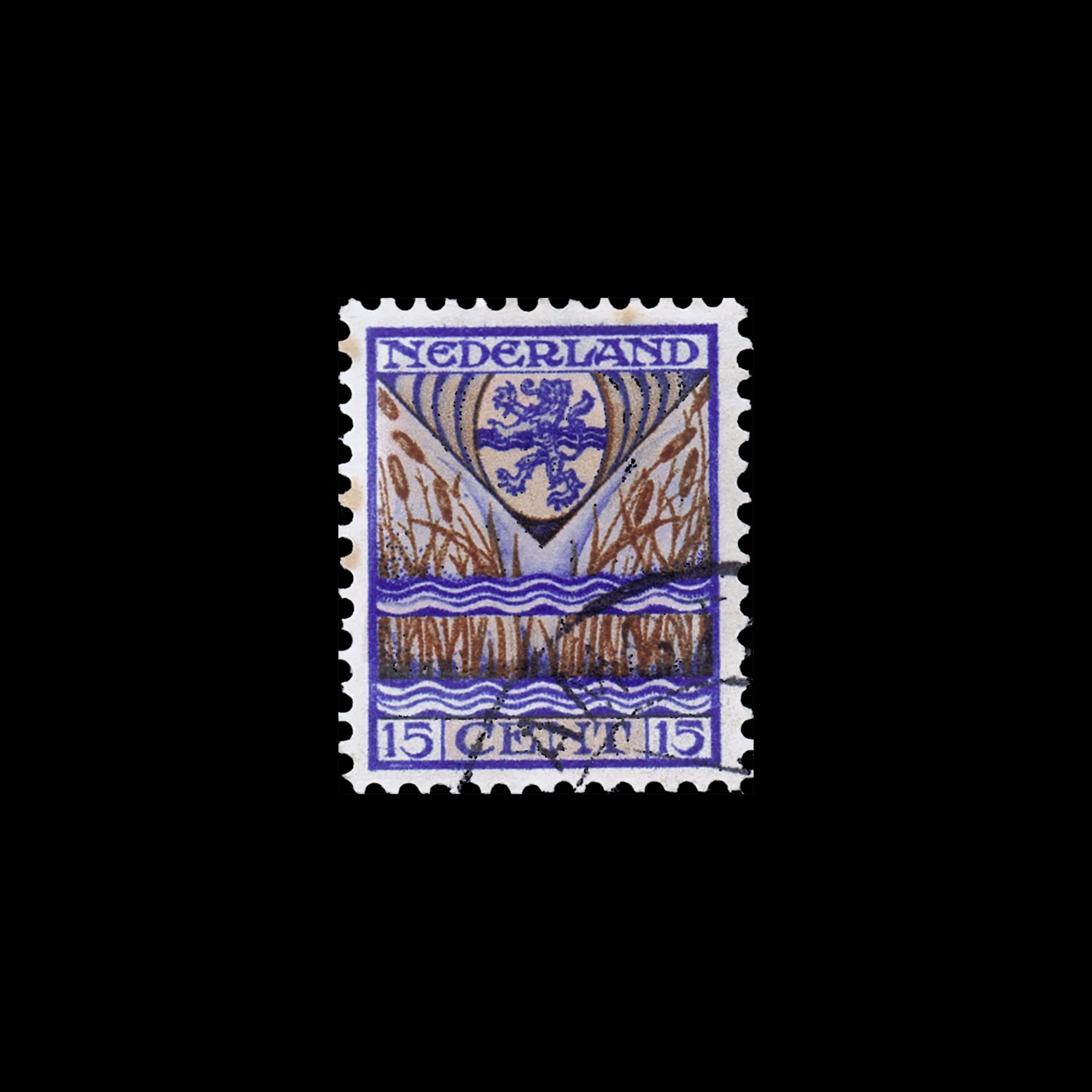 Coats of Arms of Drenthe, Groningen, Limburg and Overijssel, Children’s Stamps, Netherlands, 1927. Designed by Anton Molkenboer