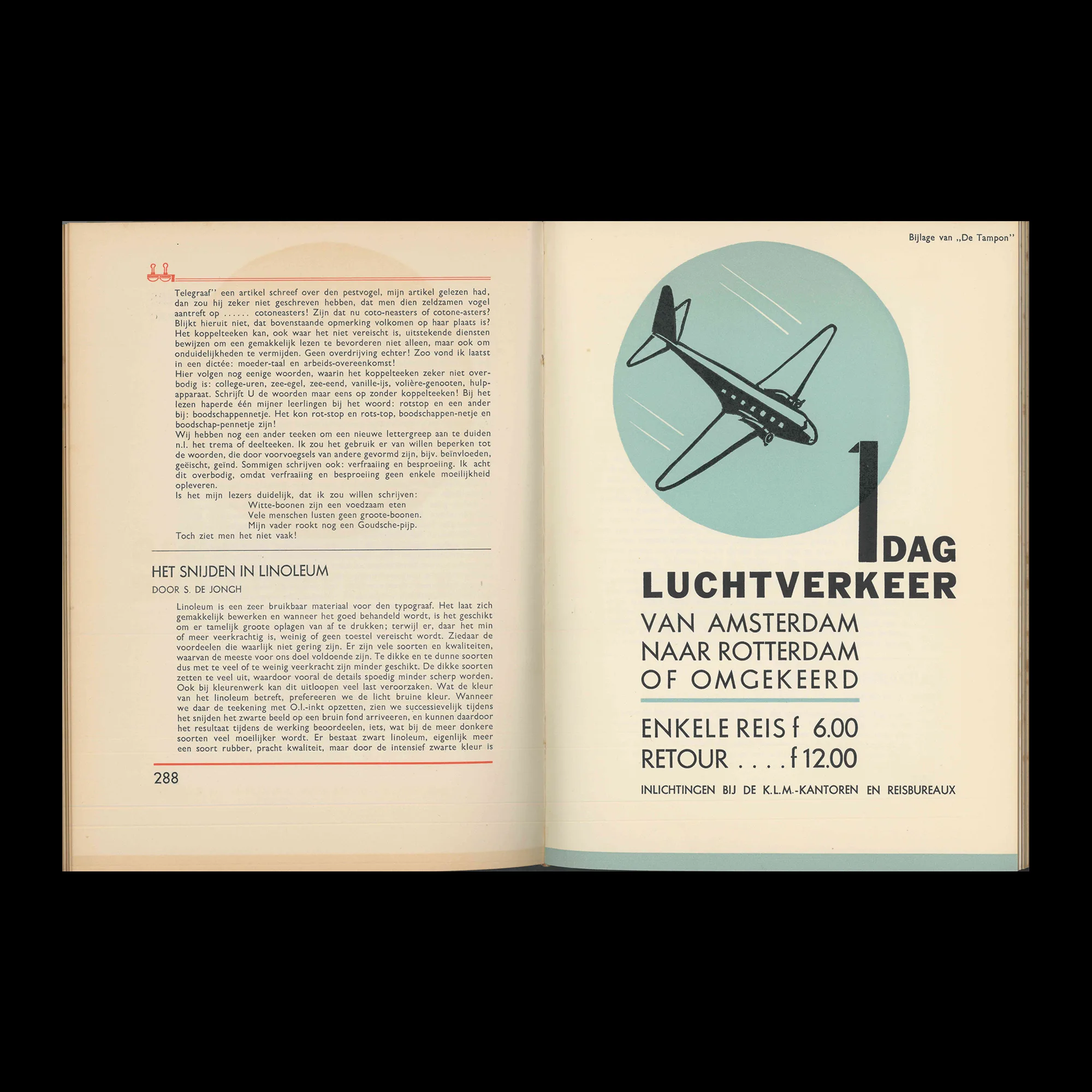 De Tampon, Orgaan voor de leerlingen en oud-leerlingen der School voor de Grafische Vakken, 1936-1937 8 De Tampon, Orgaan voor de leerlingen en oud-leerlingen der School voor de Grafische Vakken, 1936-1937
