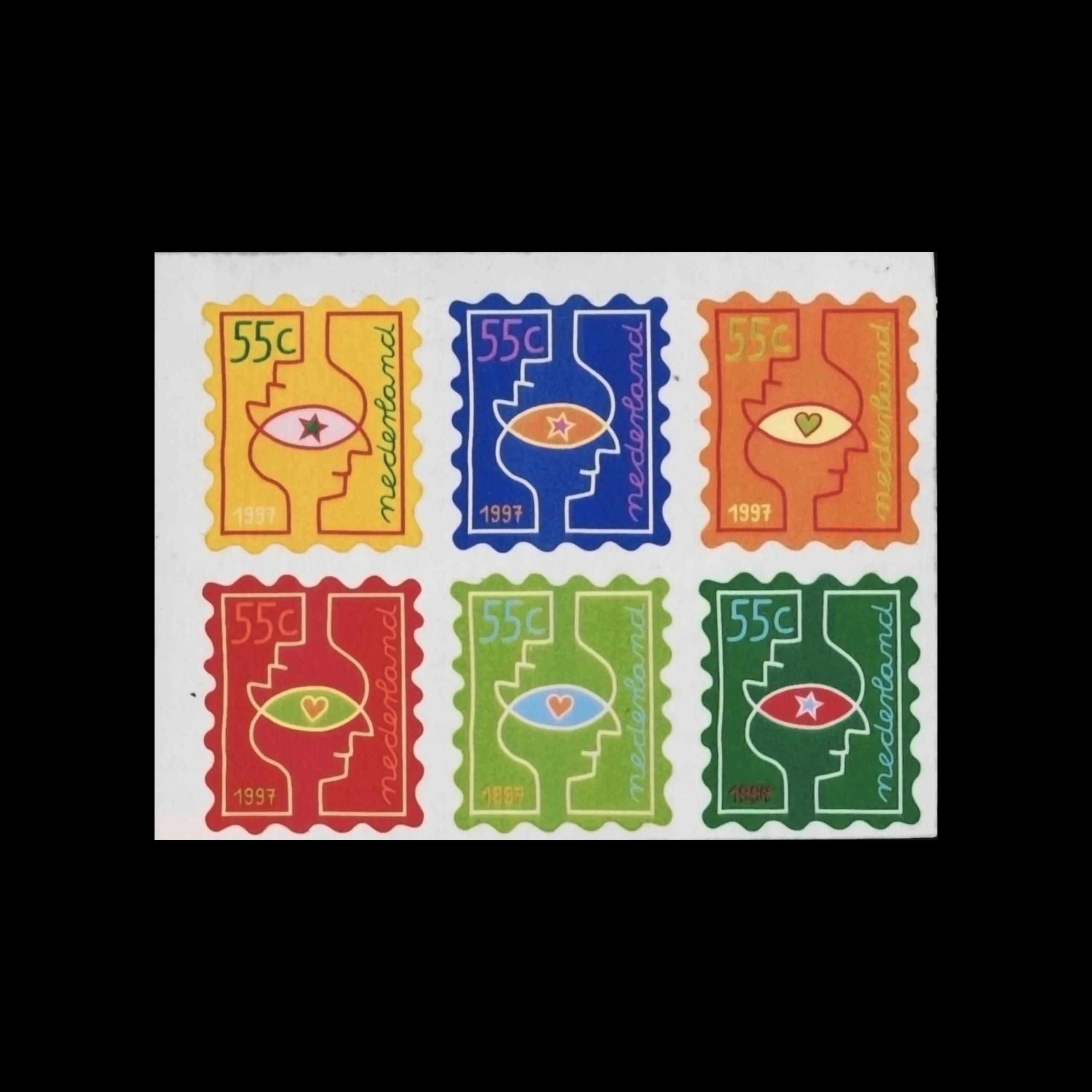 December Stamps, Netherlands, 1997. Designed by Julia Kaiser 